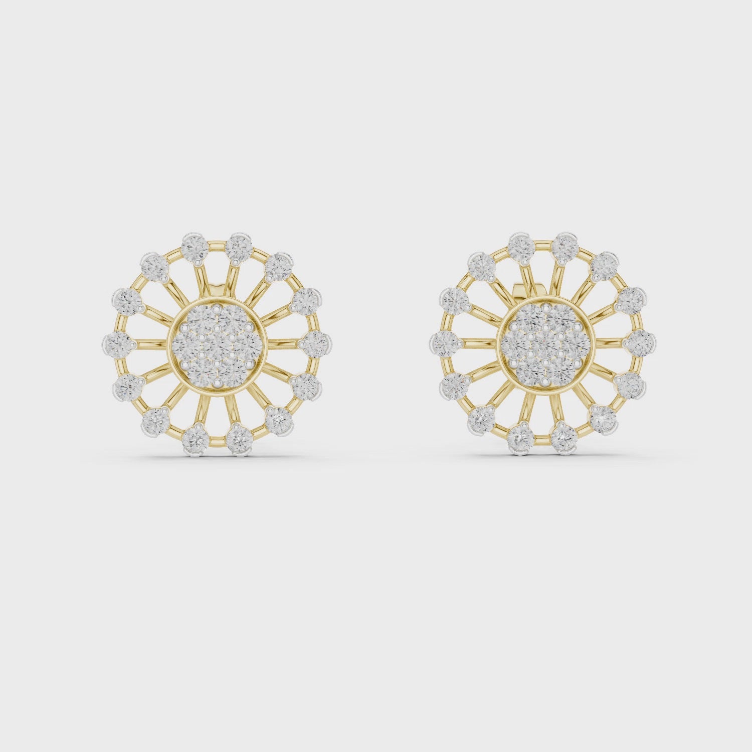Gleaming Petal Radiance Stud