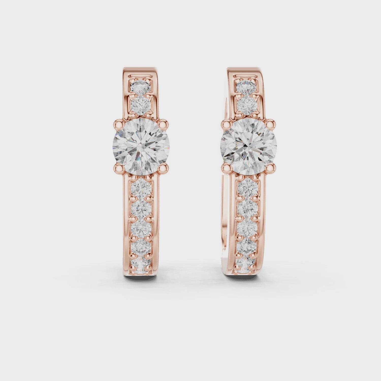 Blossom Harmony Elegant Hoop Earrings