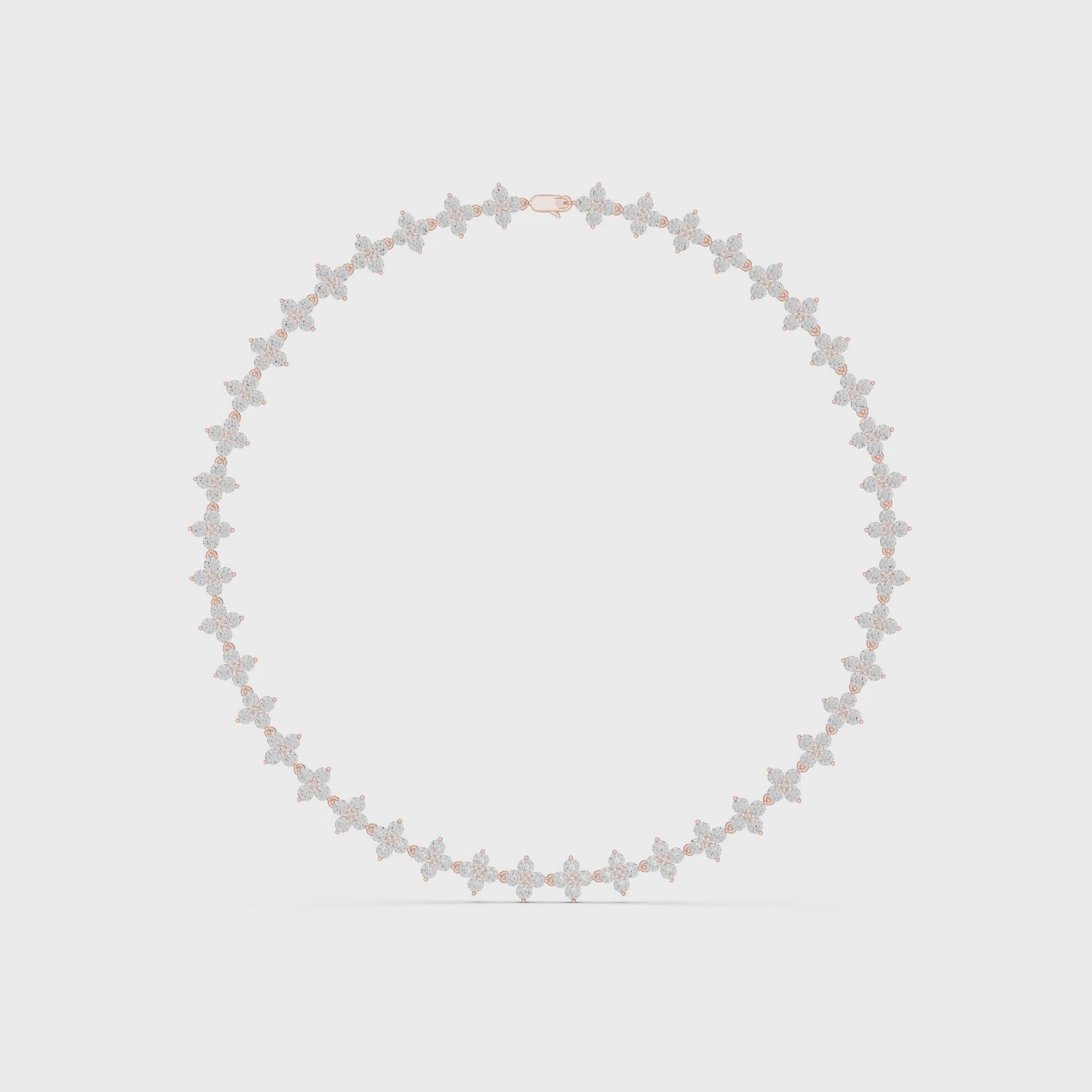 Floral Gleam Chain Necklace