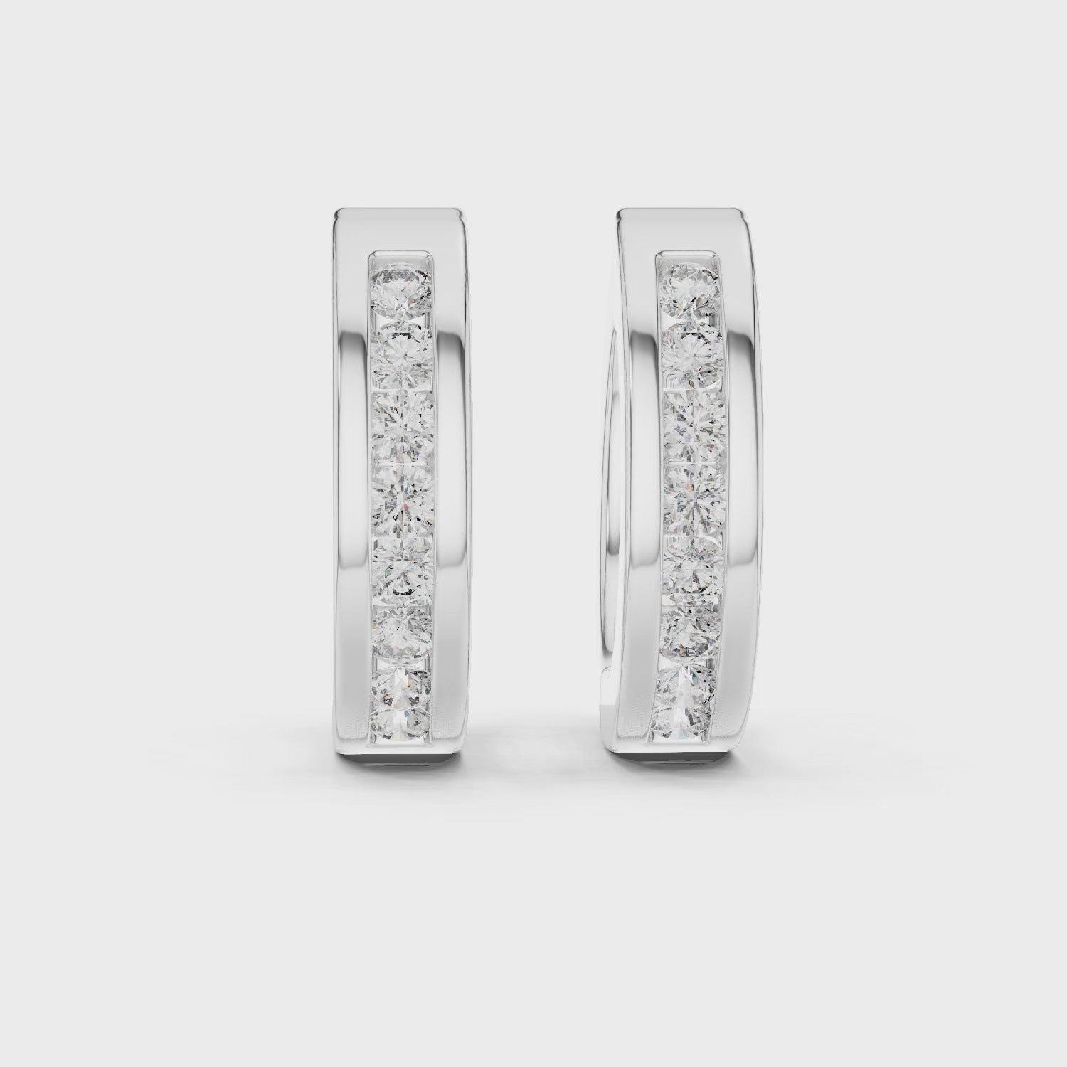 Elegant Horizon Signature Oval Hoops