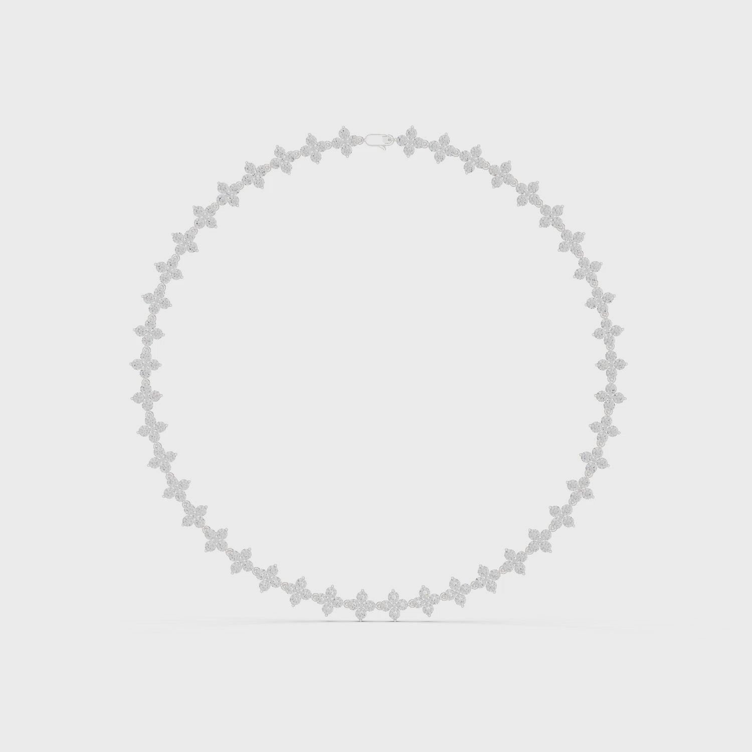 Floral Gleam Chain Necklace