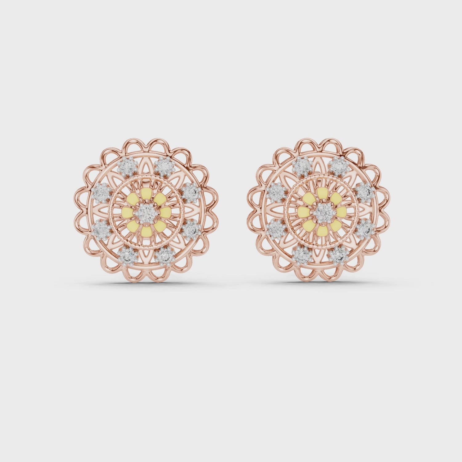 Radiant Petal Embrace Hoop Earrings