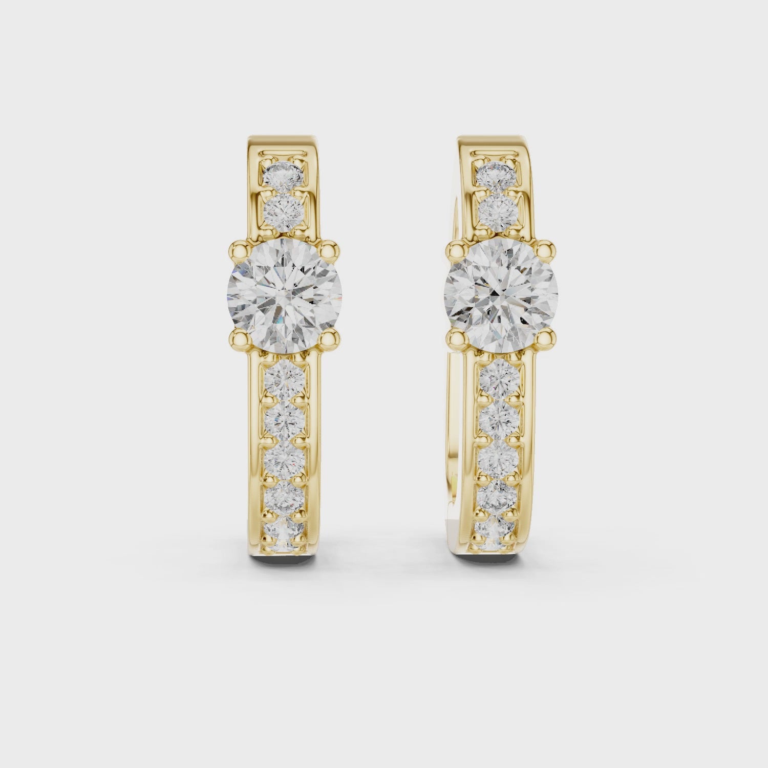 Blossom Harmony Elegant Hoop Earrings