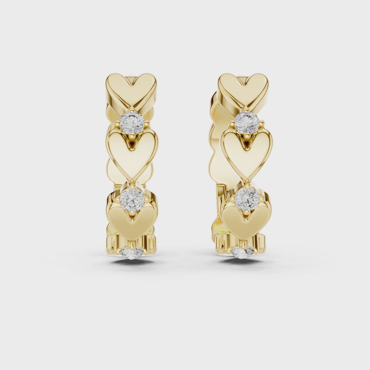 Serenade of Hearts Modern Earrings