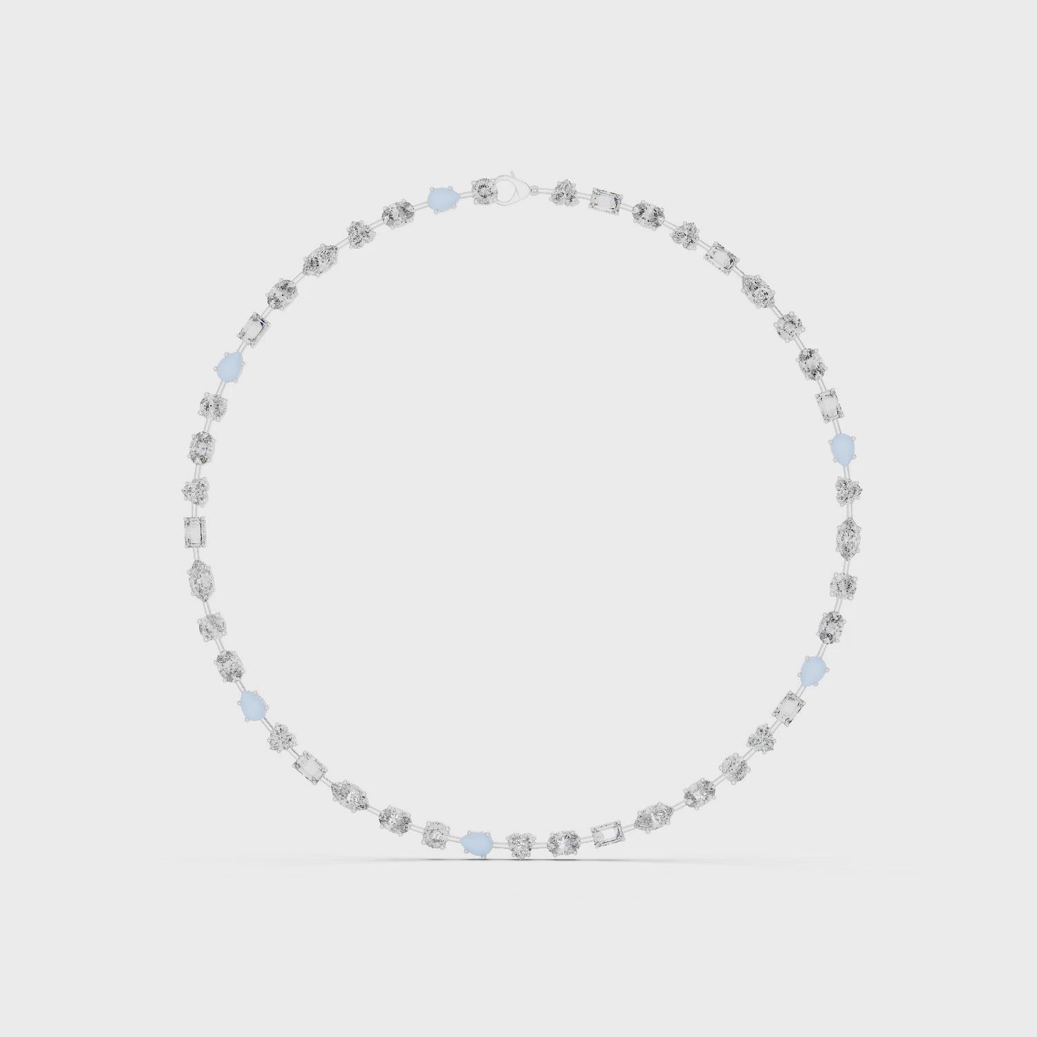 Luminous Cascade Chain Necklace