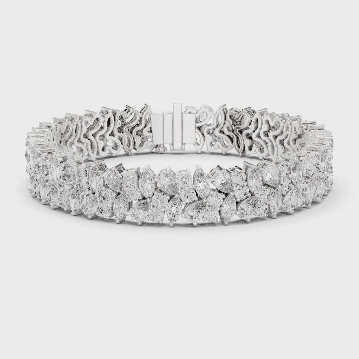 Serene Radiant Cluster Bracelet