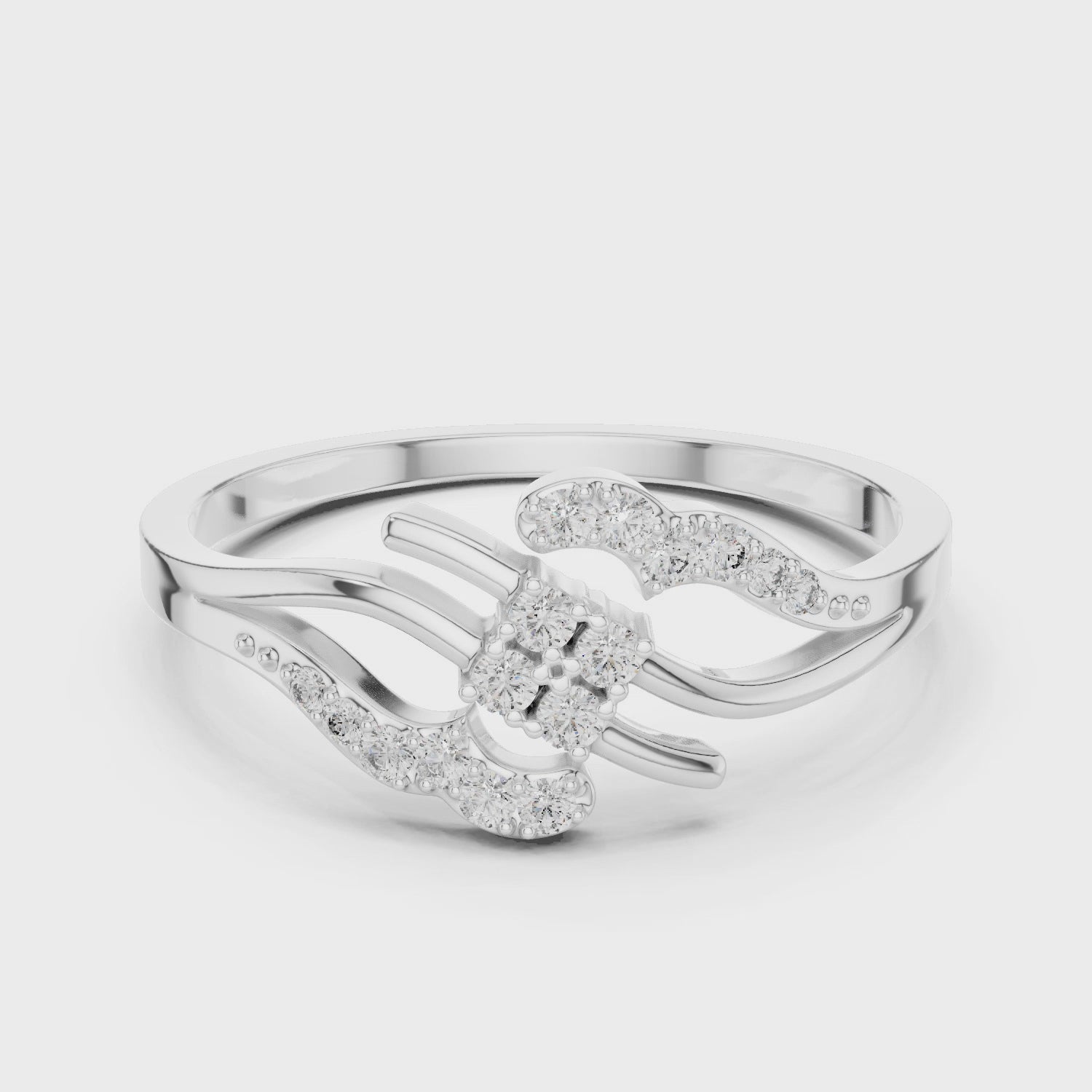 Floral Crest Statement Ring