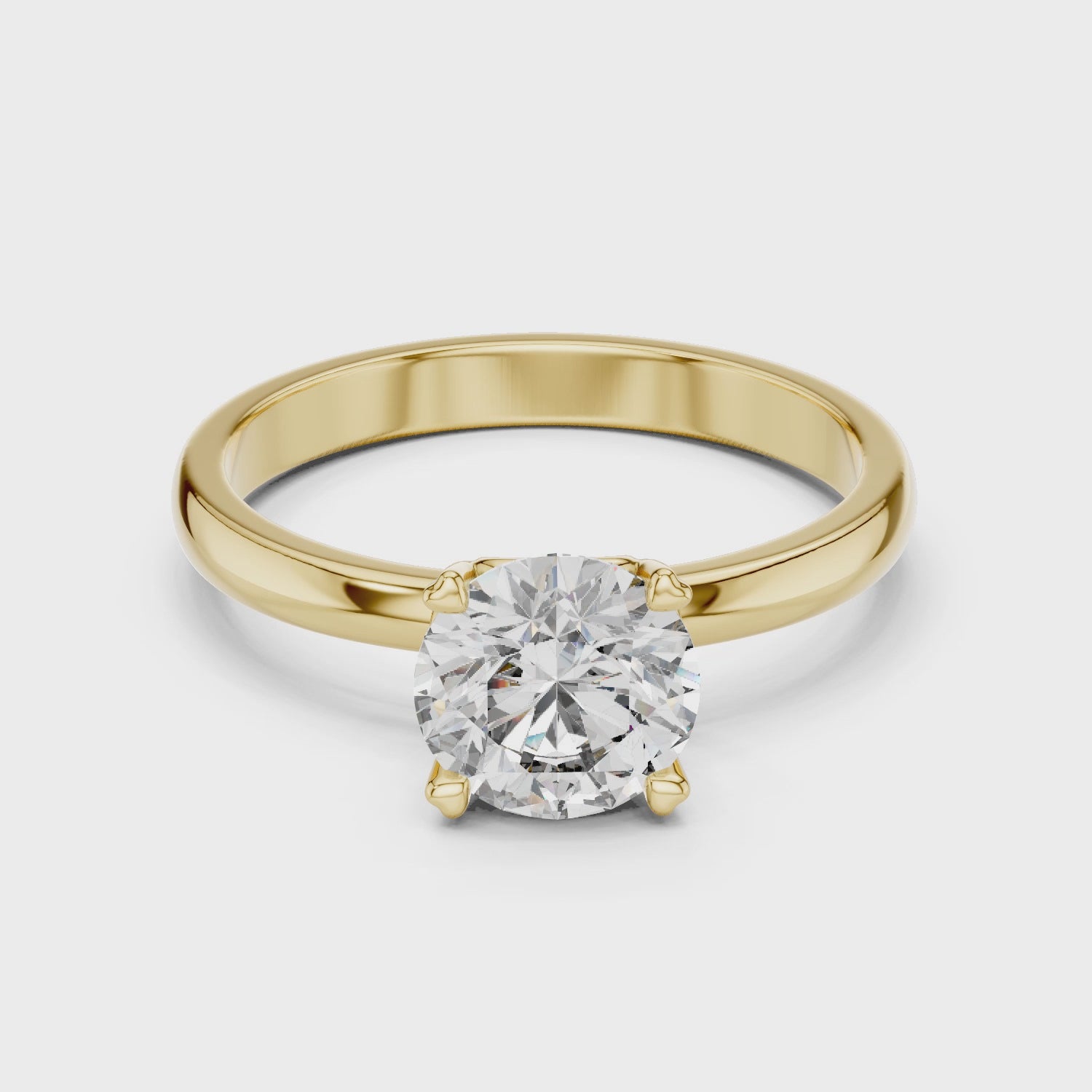 Celeste Whisper Modern Band Ring