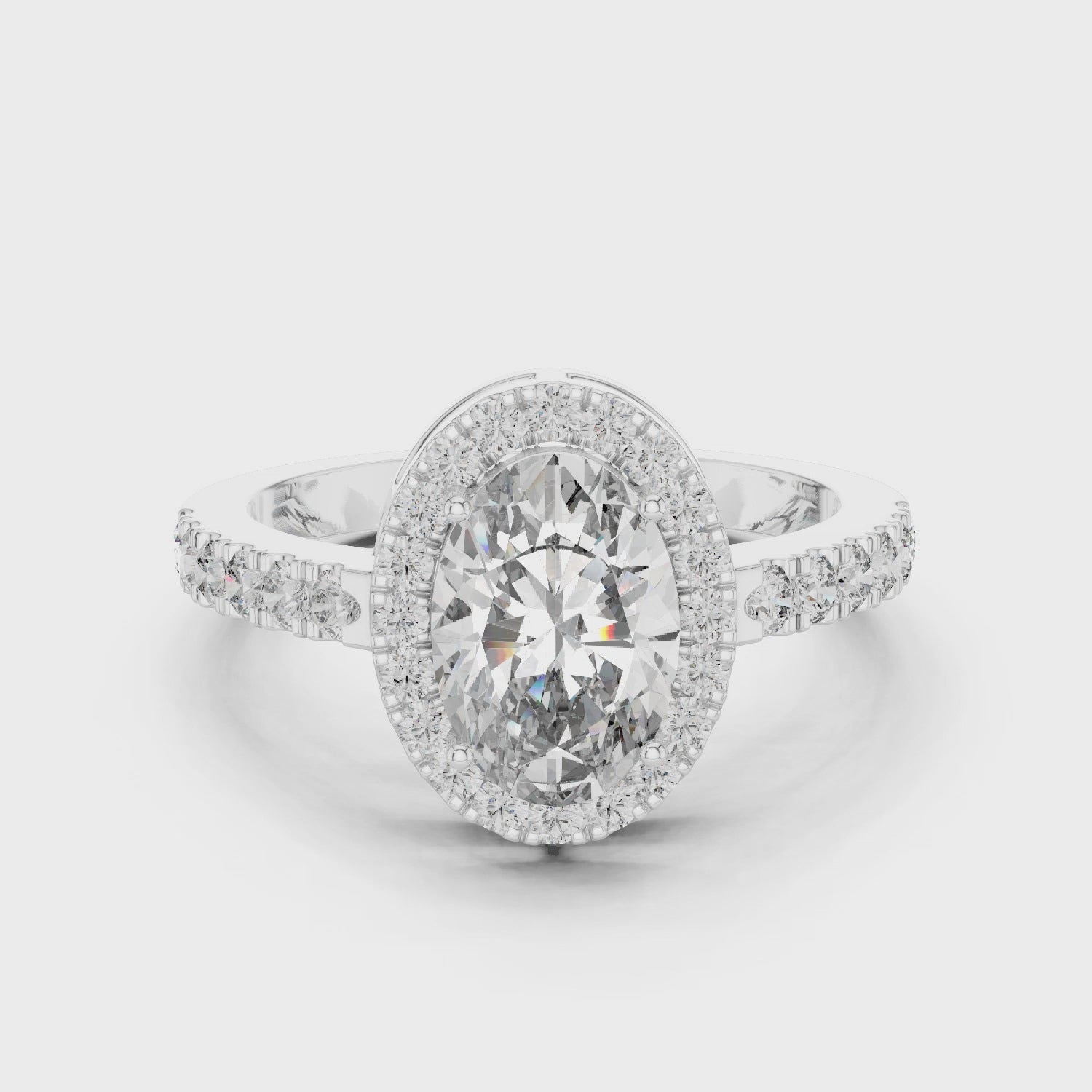 Twilight Lace Crown Halo Statement Ring