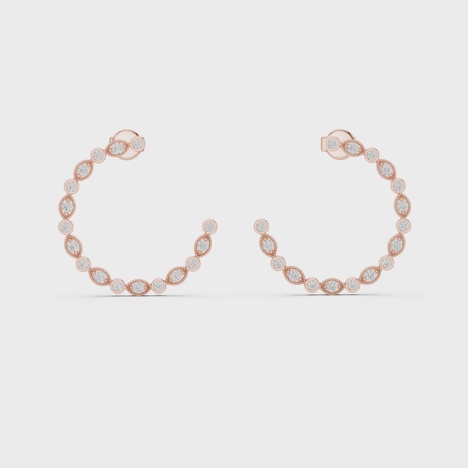 Petal Bead Embrace Earrings