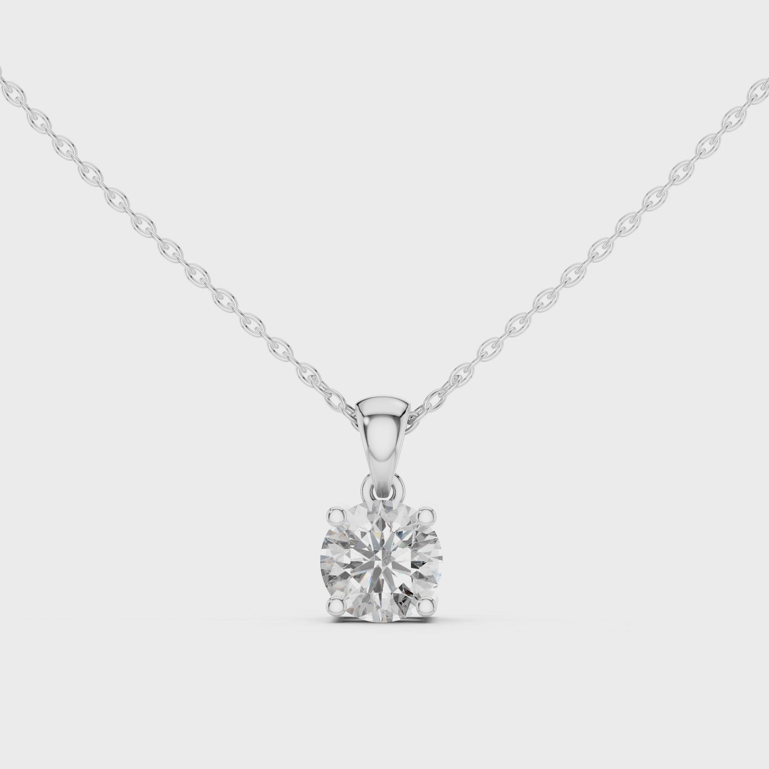 Infinity Whisper Signature Solitaire Pendant