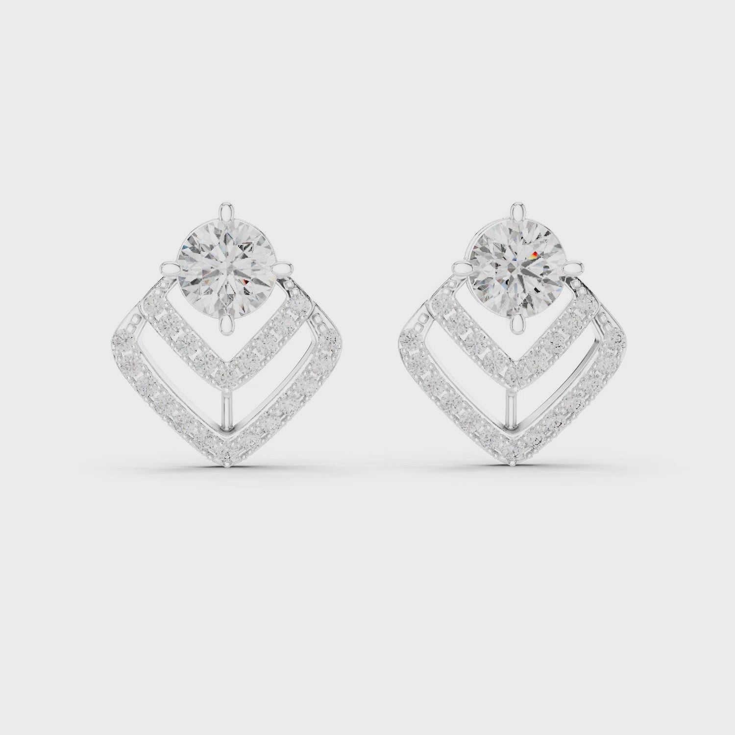 Celestial Charm Halo Stud Earrings