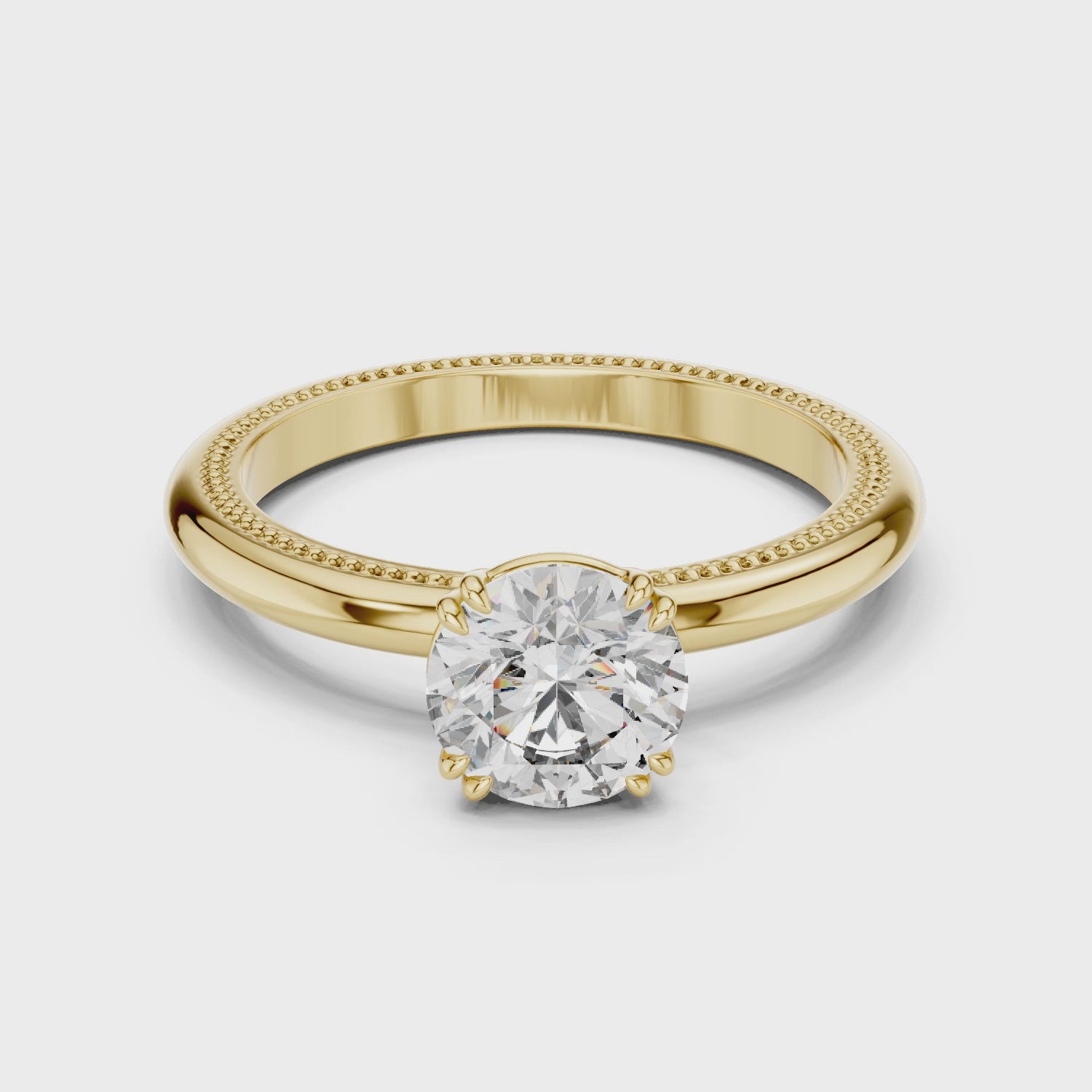 Celestial Radiance Solitaire Engagement Ring
