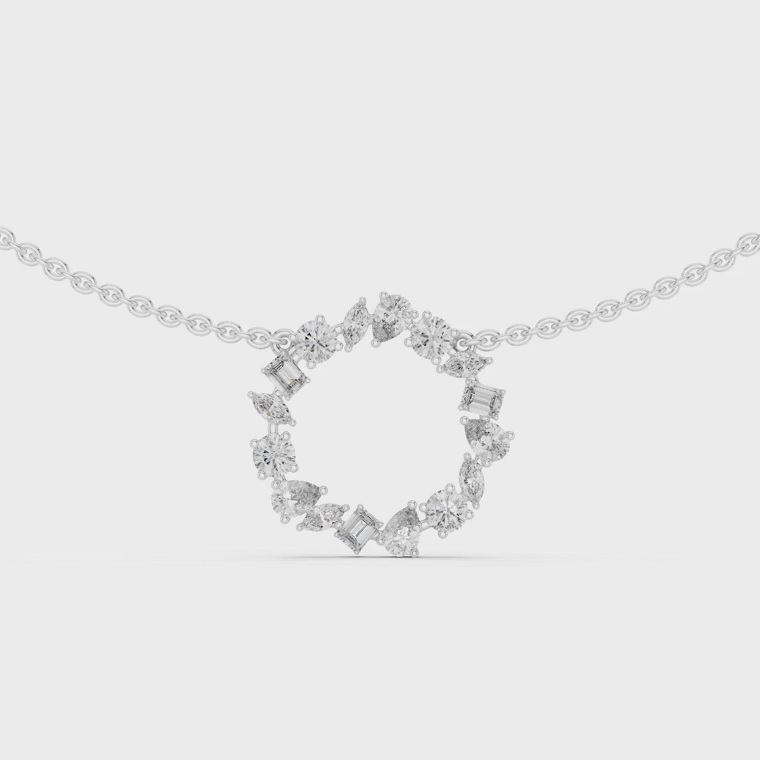 Celestial Wreath Pendant Necklace