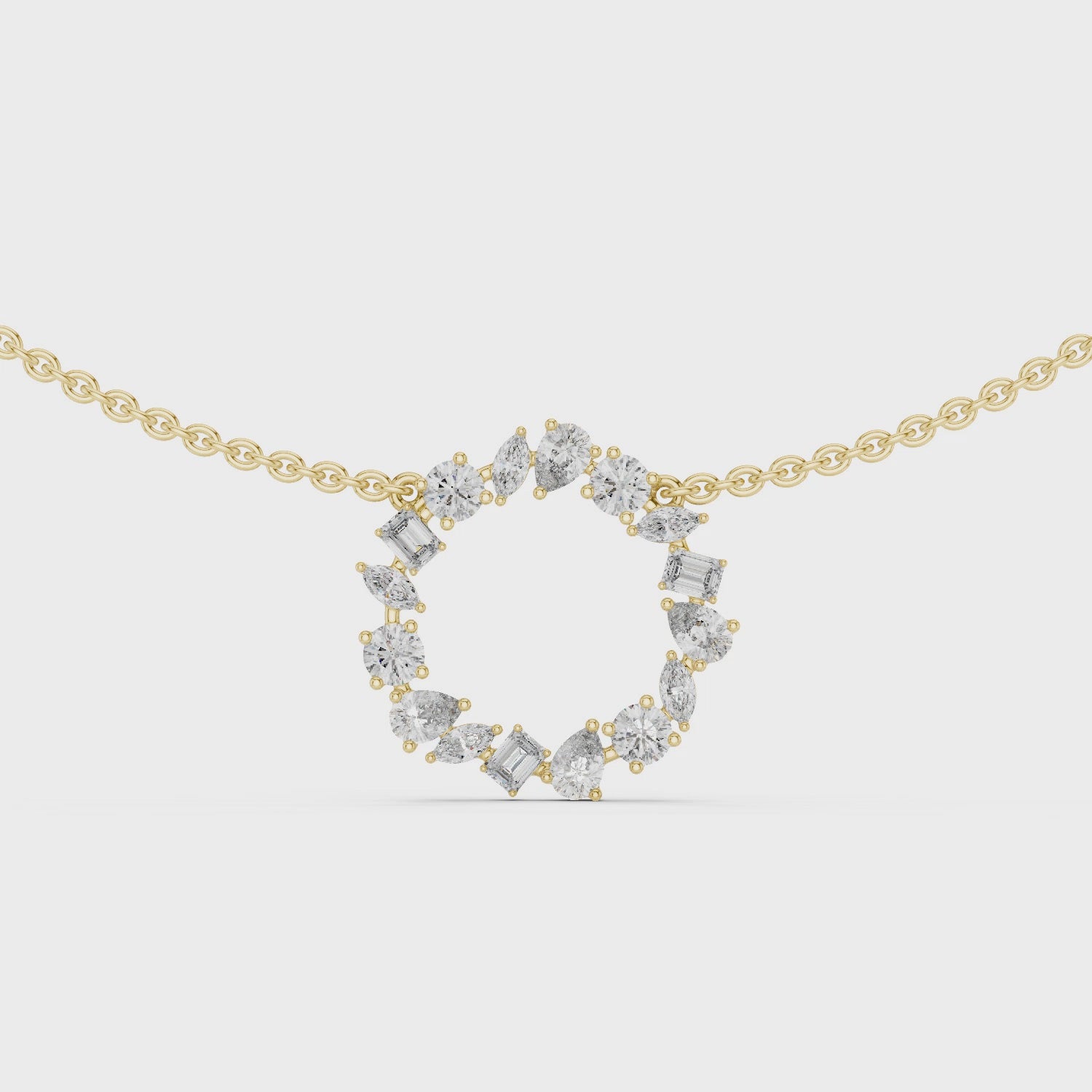 Celestial Wreath Pendant Necklace