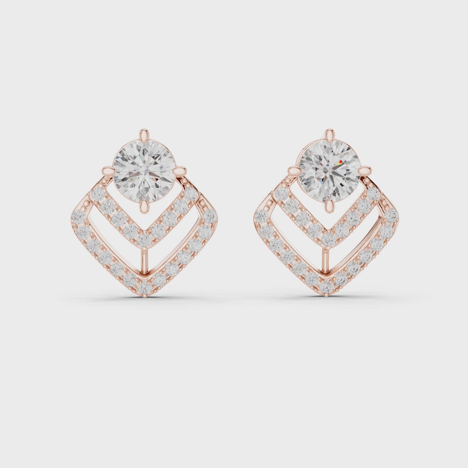 Celestial Charm Halo Stud Earrings