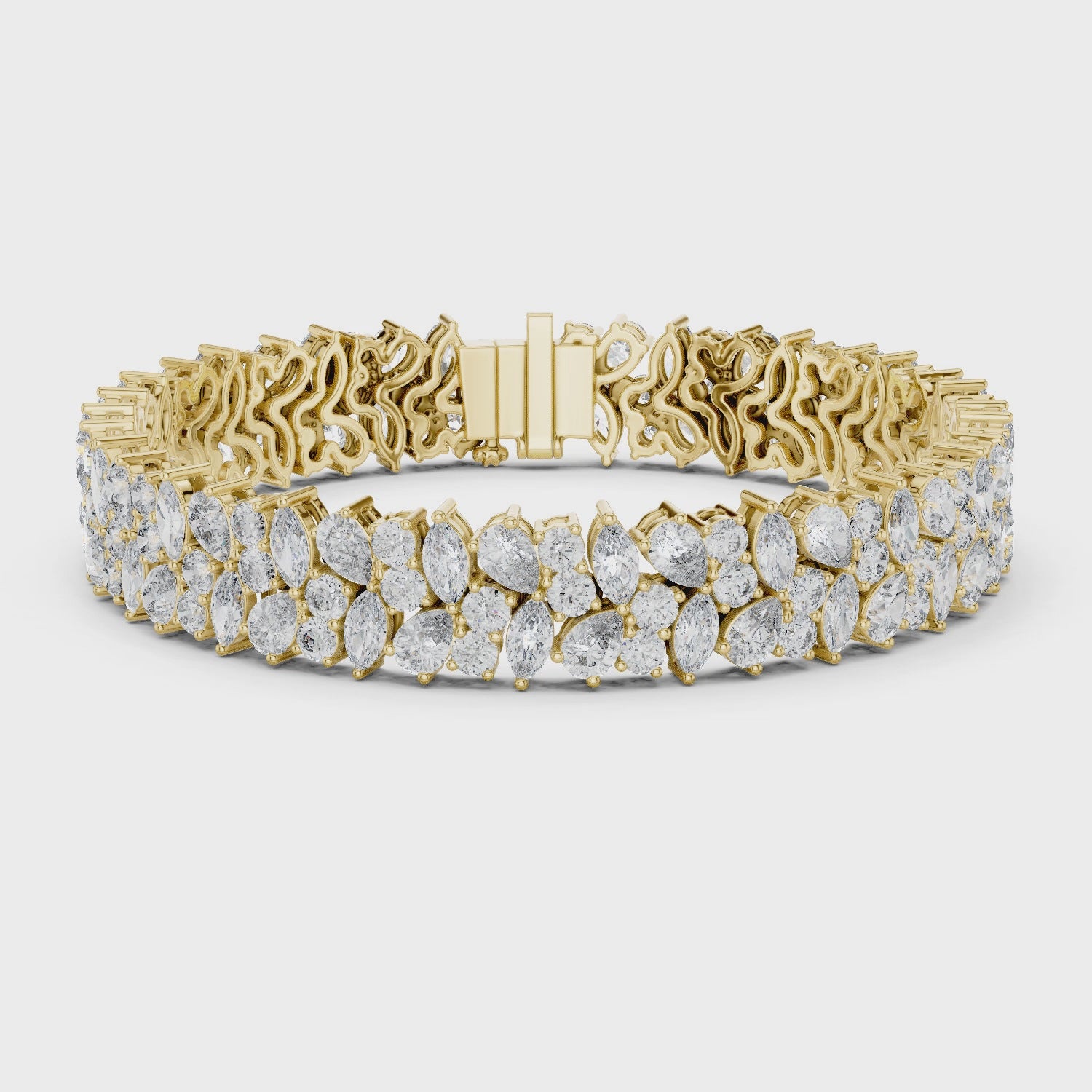 Serene Radiant Cluster Bracelet