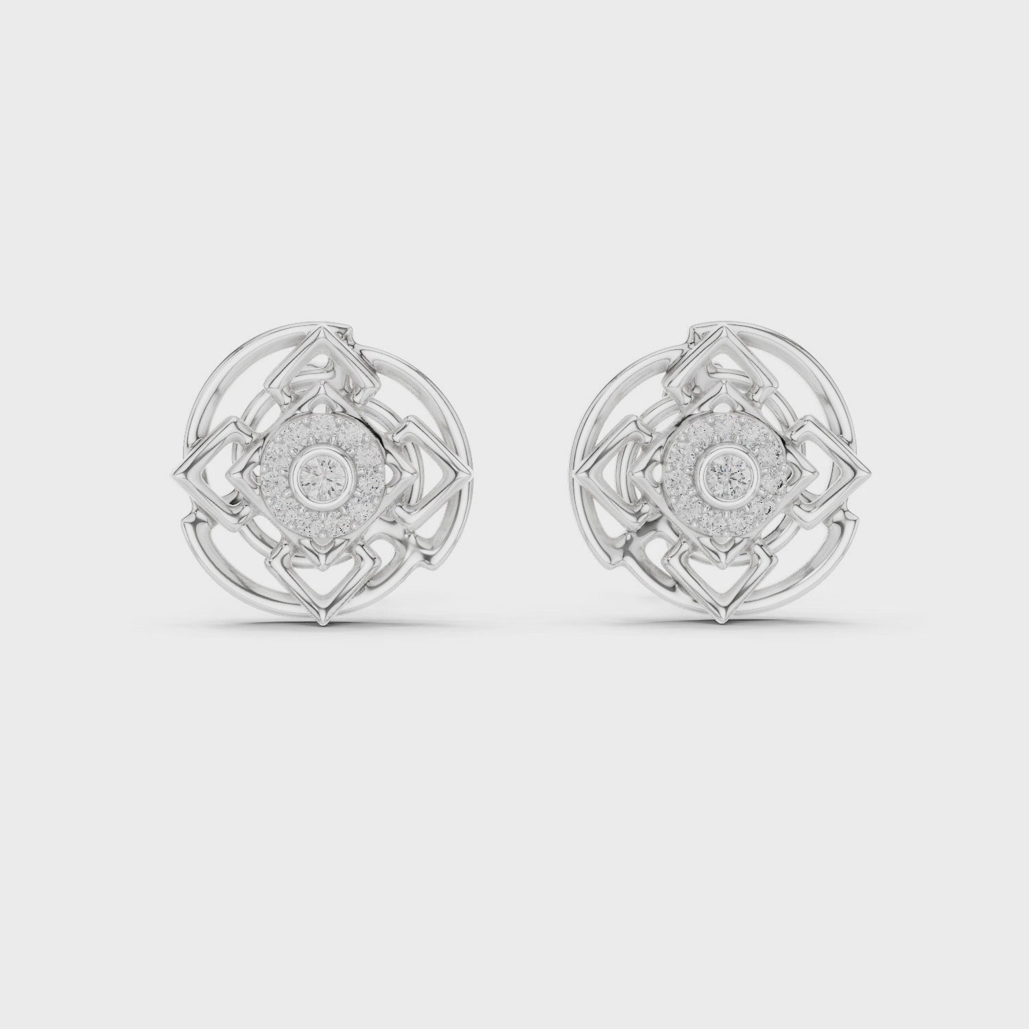 Luminous Aura Petite Stud Earrings