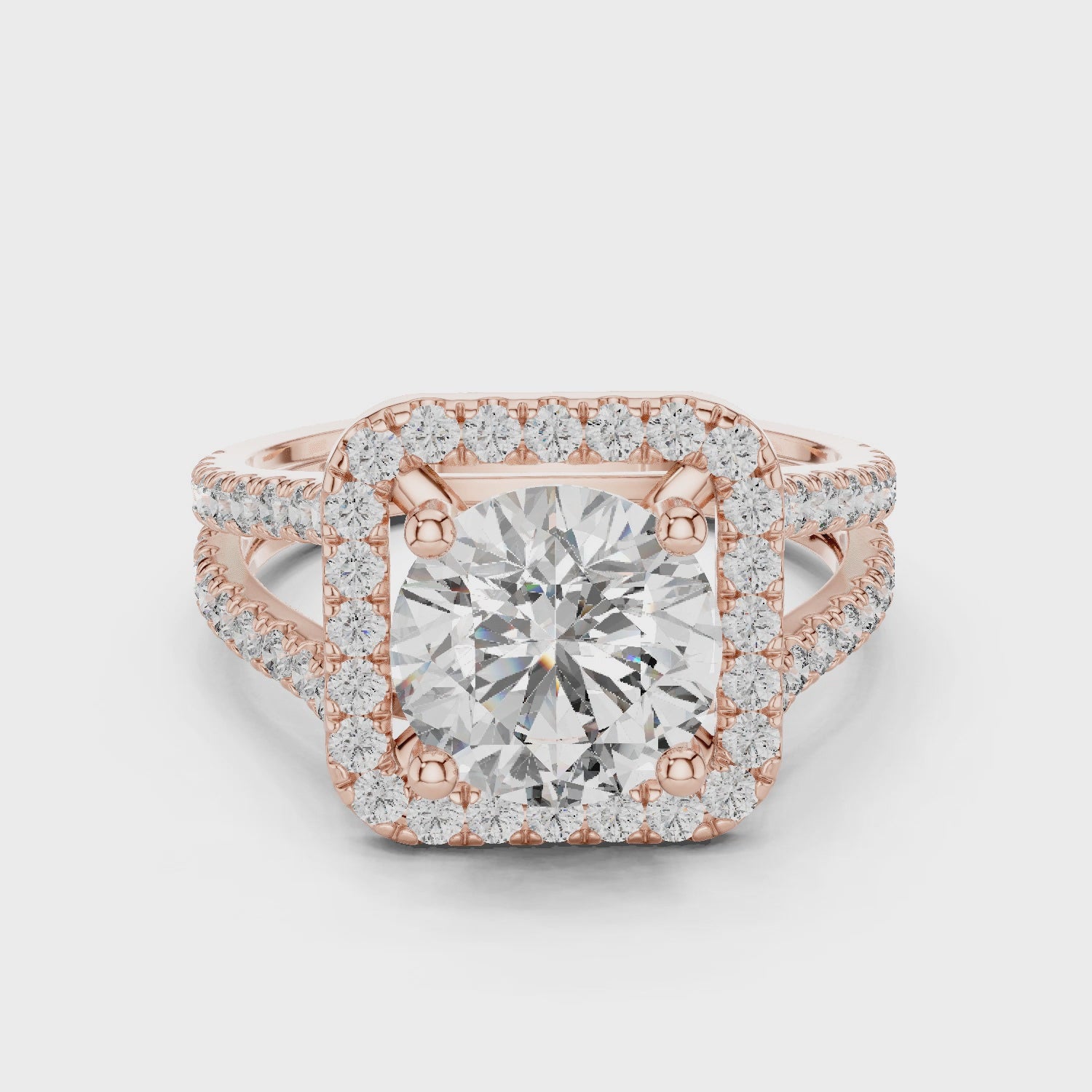 Radiant Halo Splendor Ring