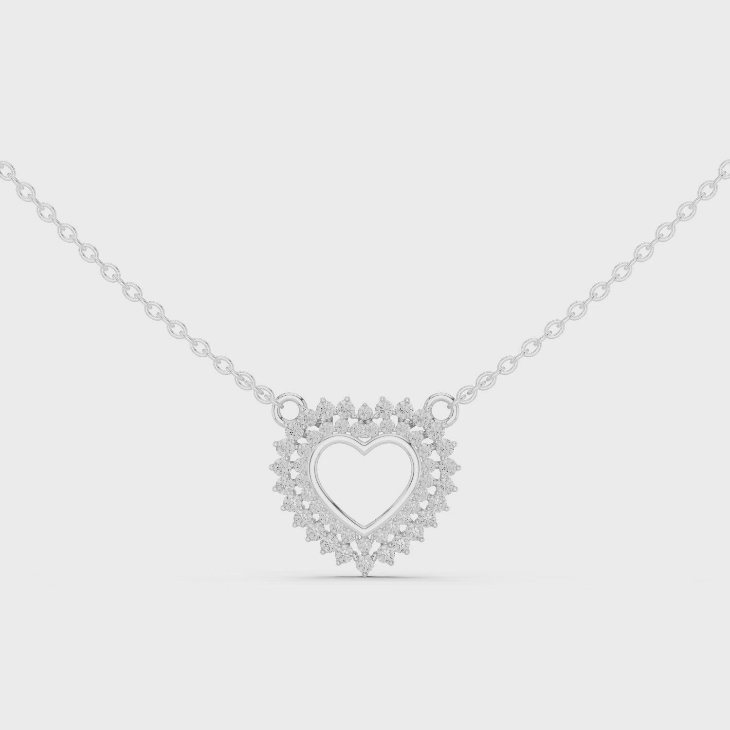 Pure Embrace Heart Charm Necklace