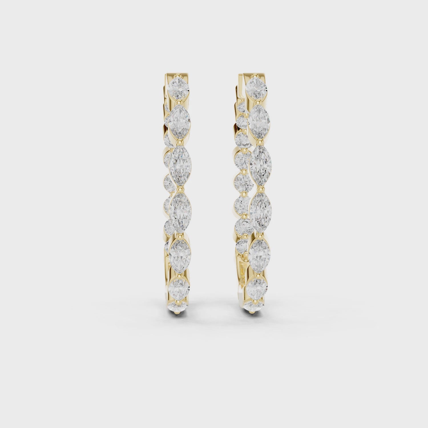 Lustrous Belle Open Hoop Earrings
