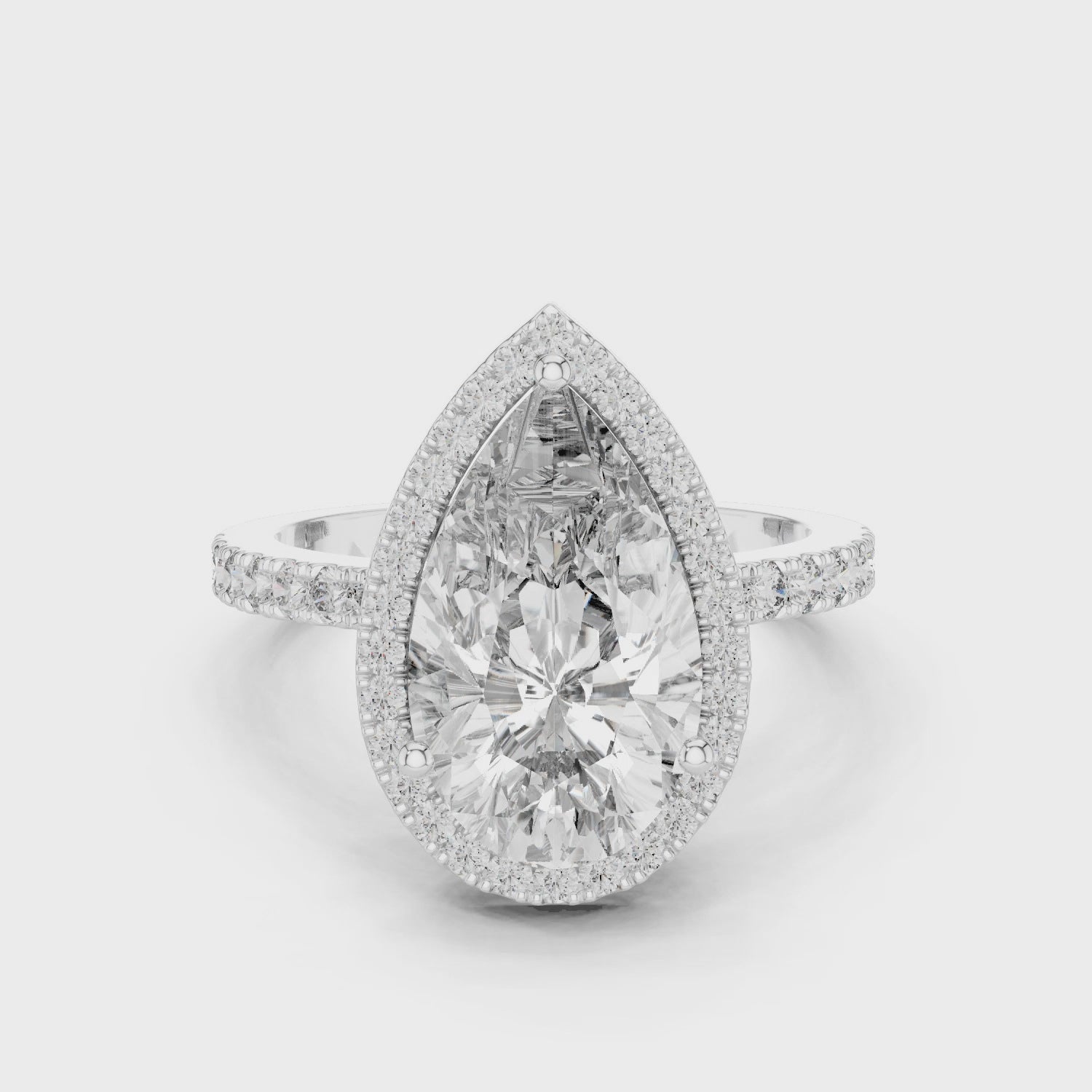 Celestial Whisper Halo Band Ring