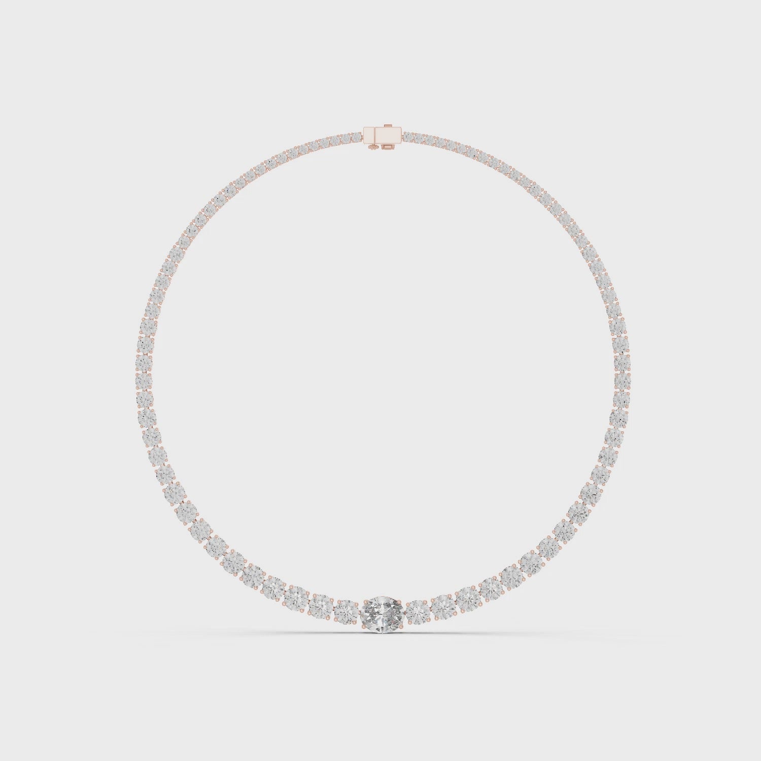 Sparkling Horizon Curve Necklace