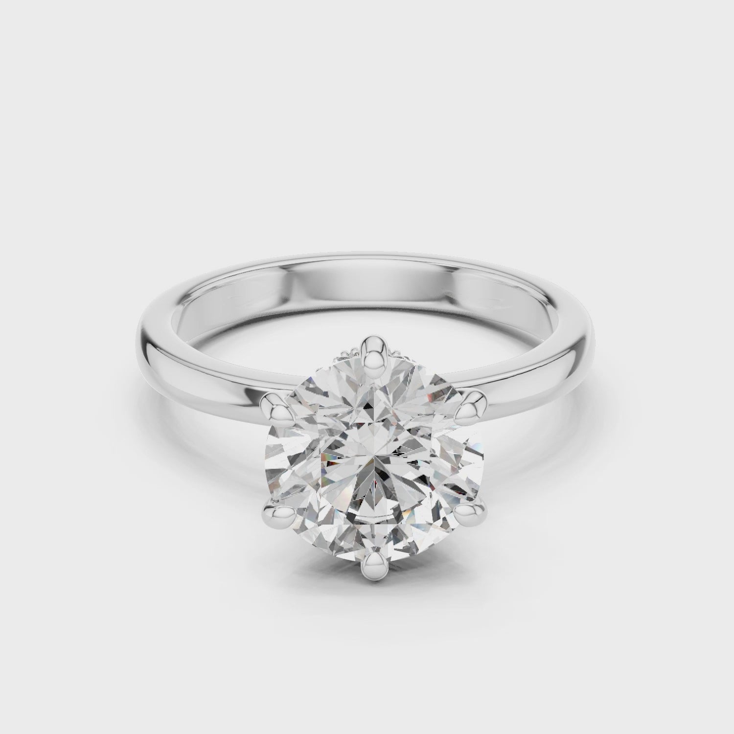 Blissful Harmony Solitaire Jewel Ring