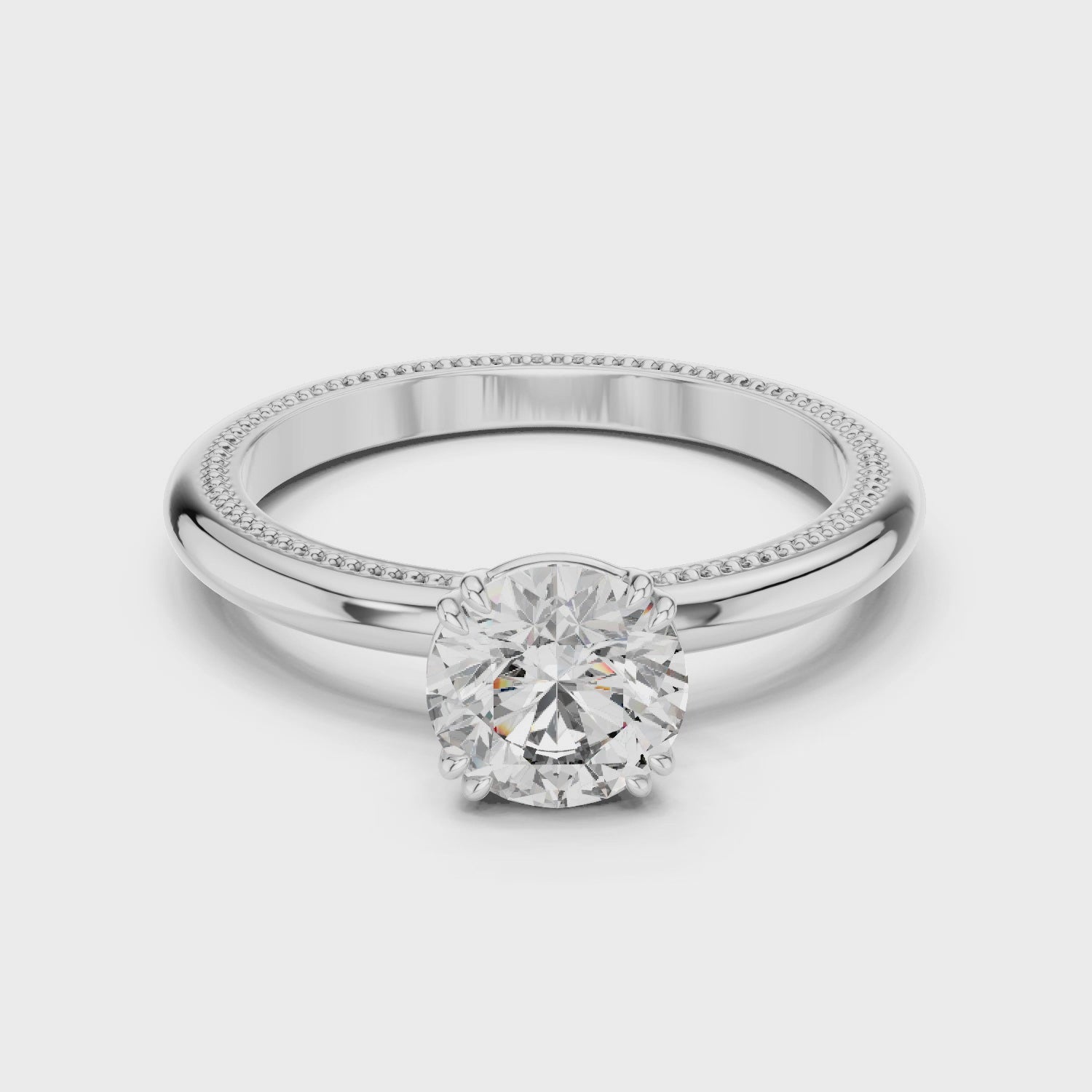 Celestial Radiance Solitaire Engagement Ring