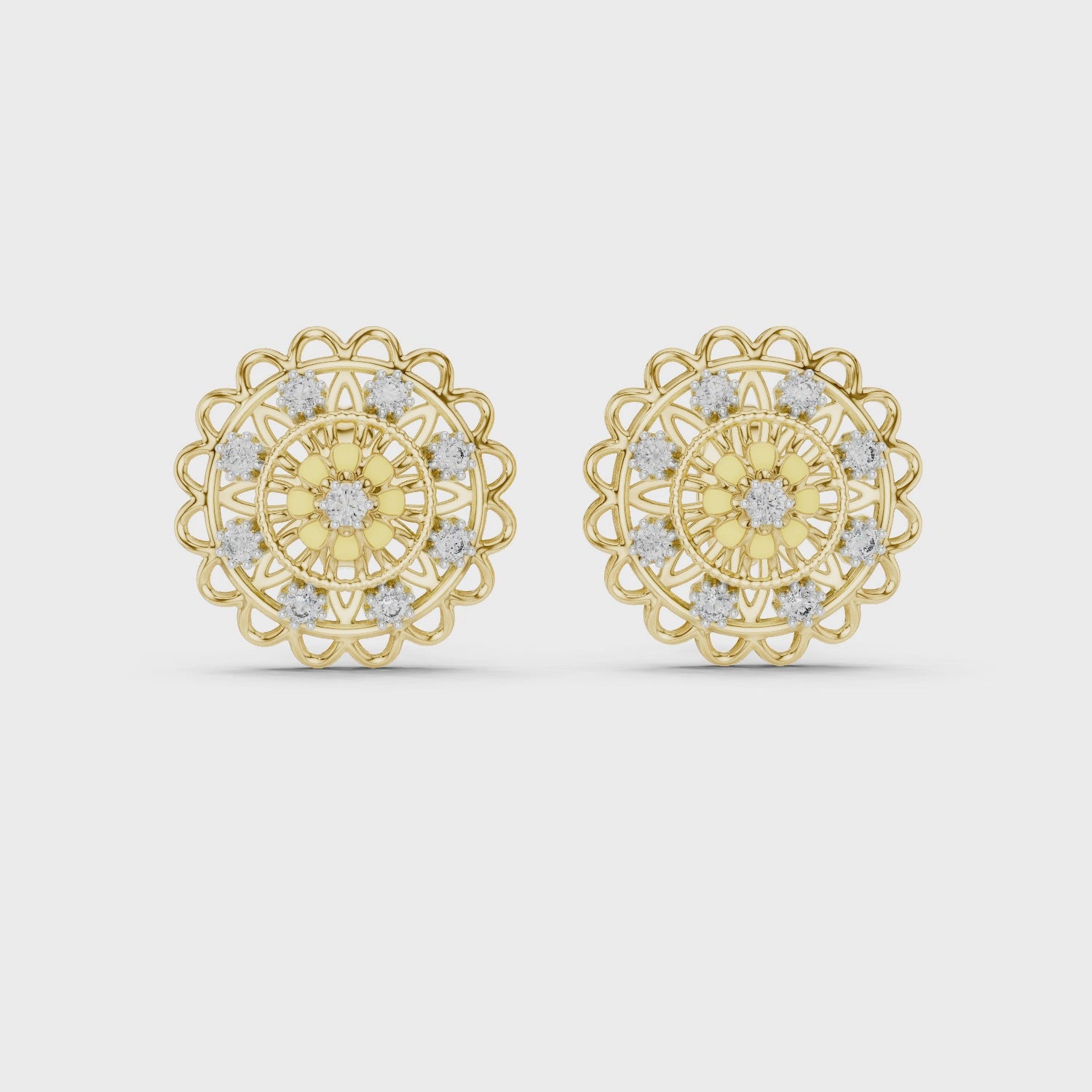 Radiant Petal Embrace Hoop Earrings