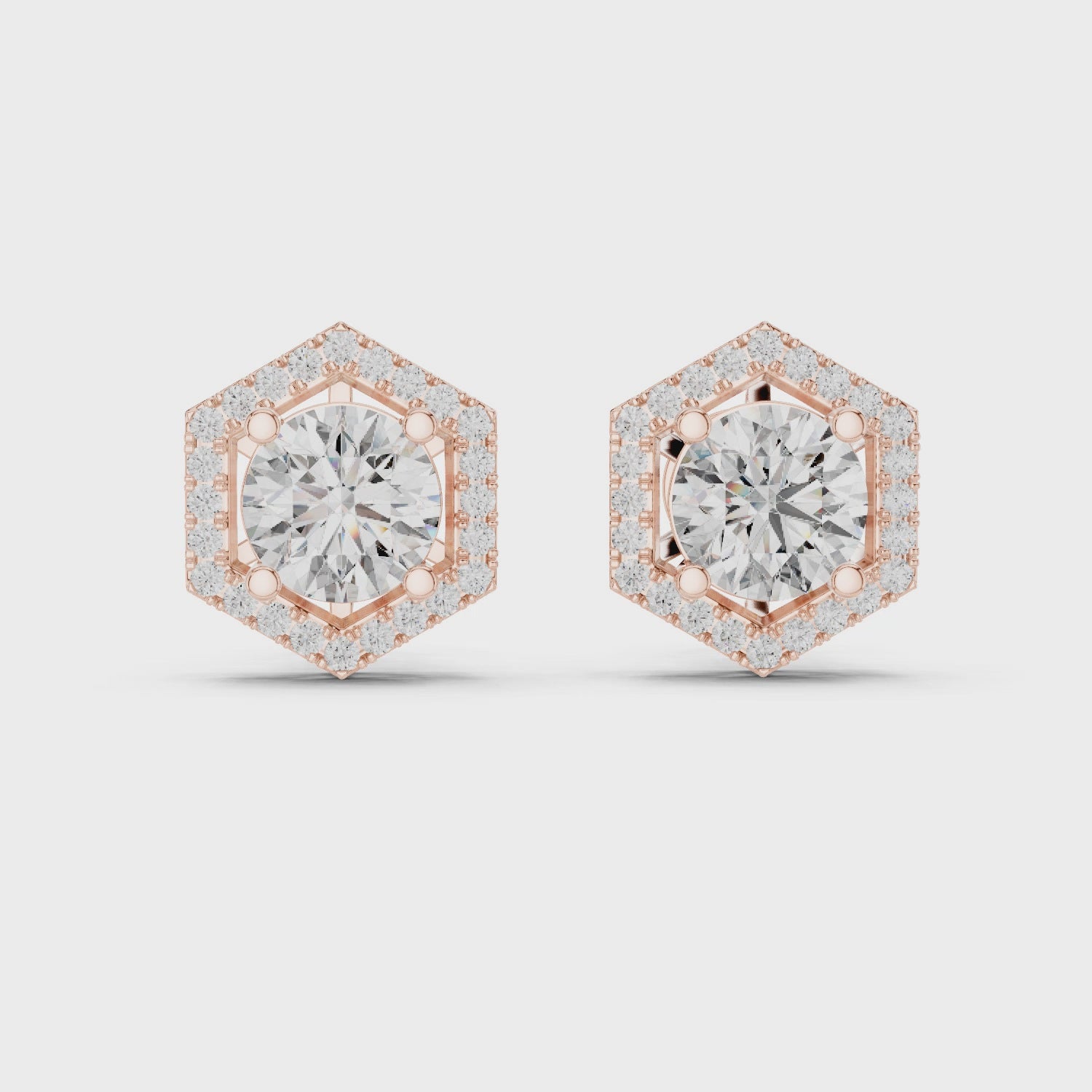 Celestial Aura Stud Earrings