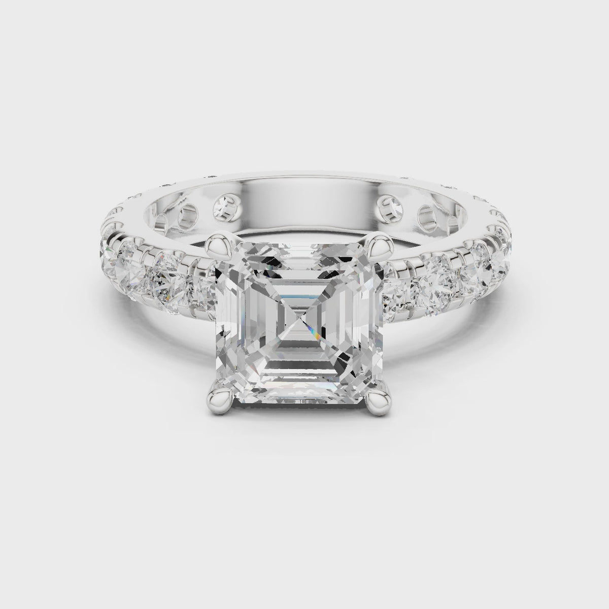 Timeless Allure Cushion Engagement Ring