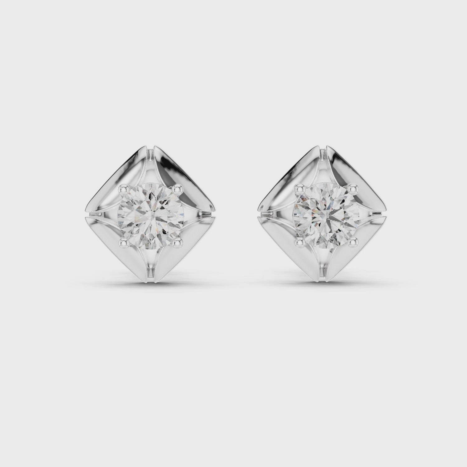 Lustrous Harmony Stud Earrings