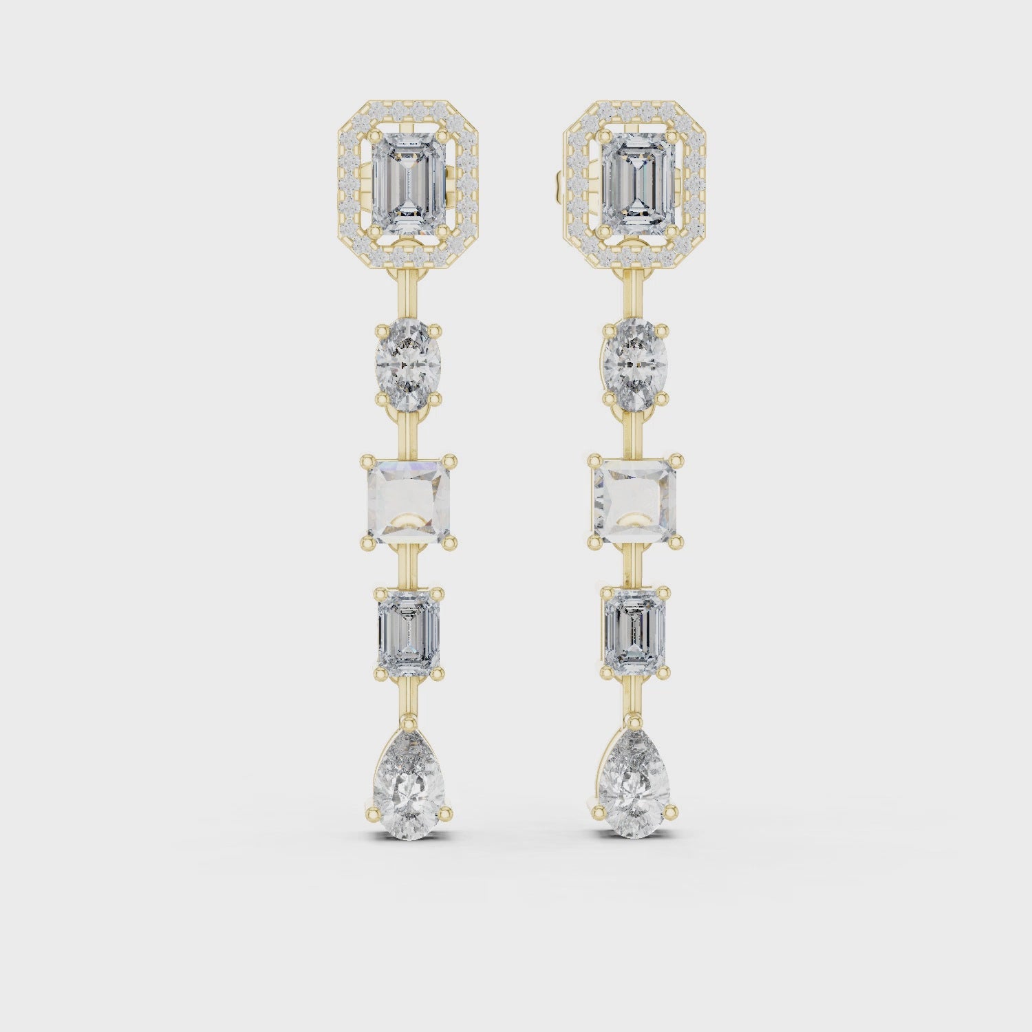 Falling Light Mosaic Earrings
