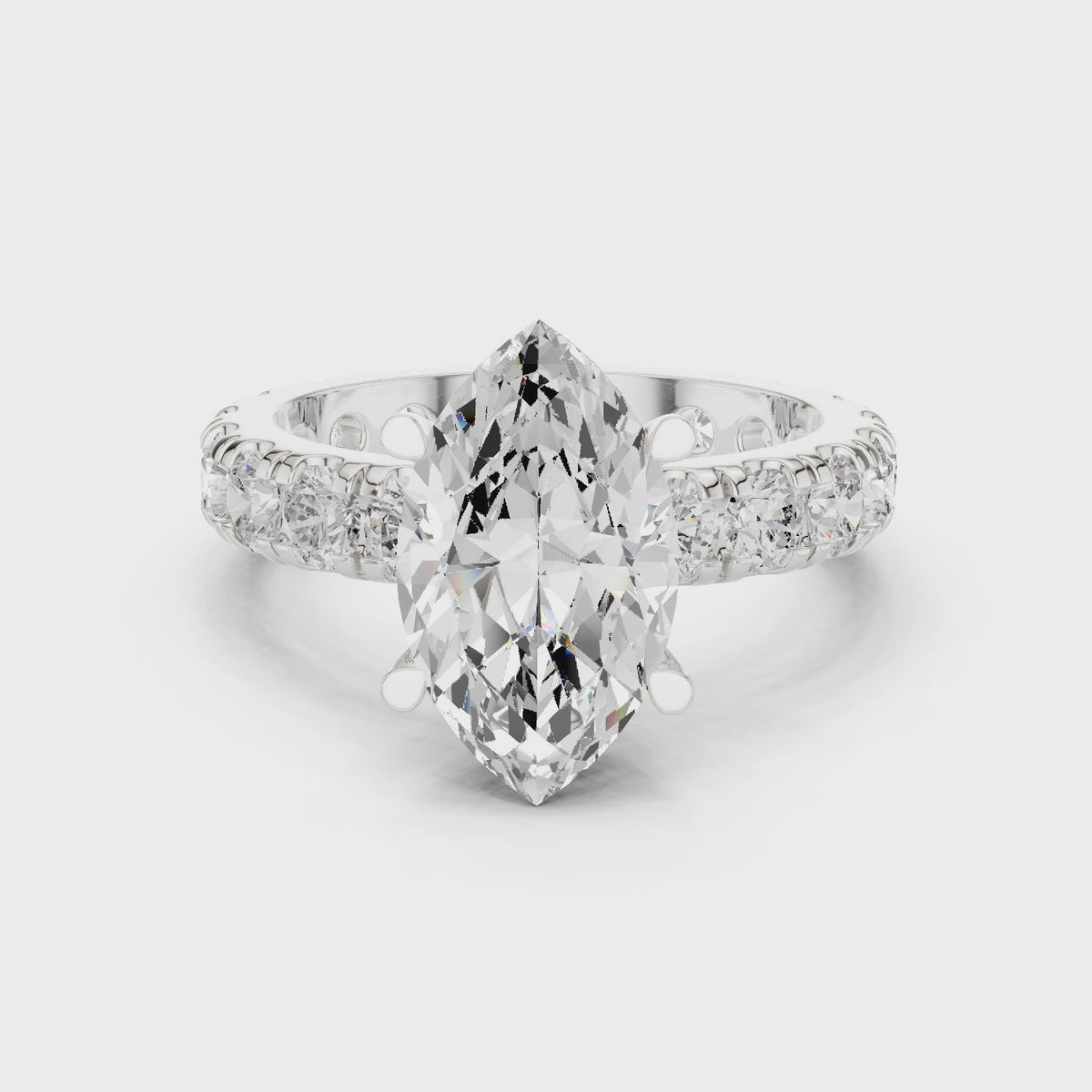 Waverly Grand Eternity Solitaire Band