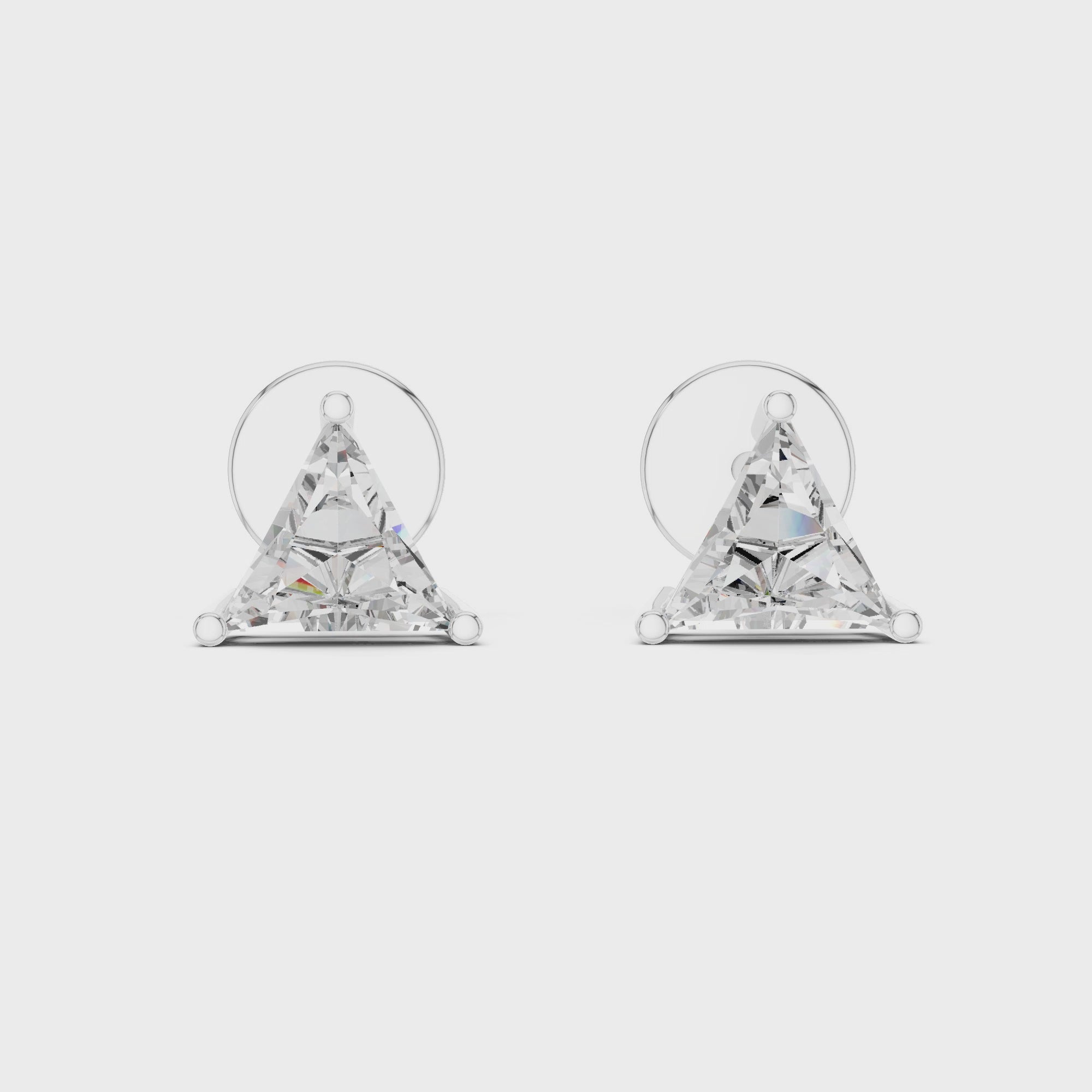 Crystal Apex Luxe Stud Earrings