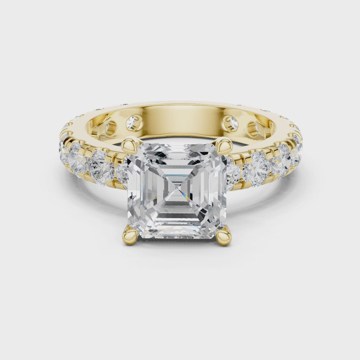 Timeless Allure Cushion Engagement Ring