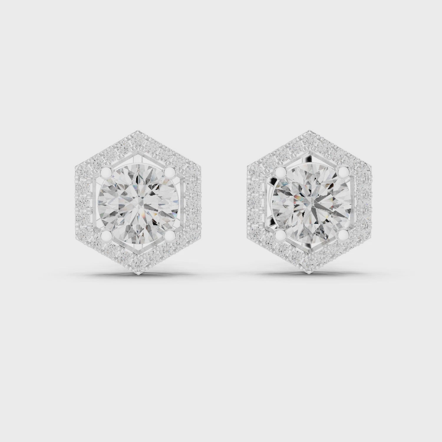 Celestial Aura Stud Earrings
