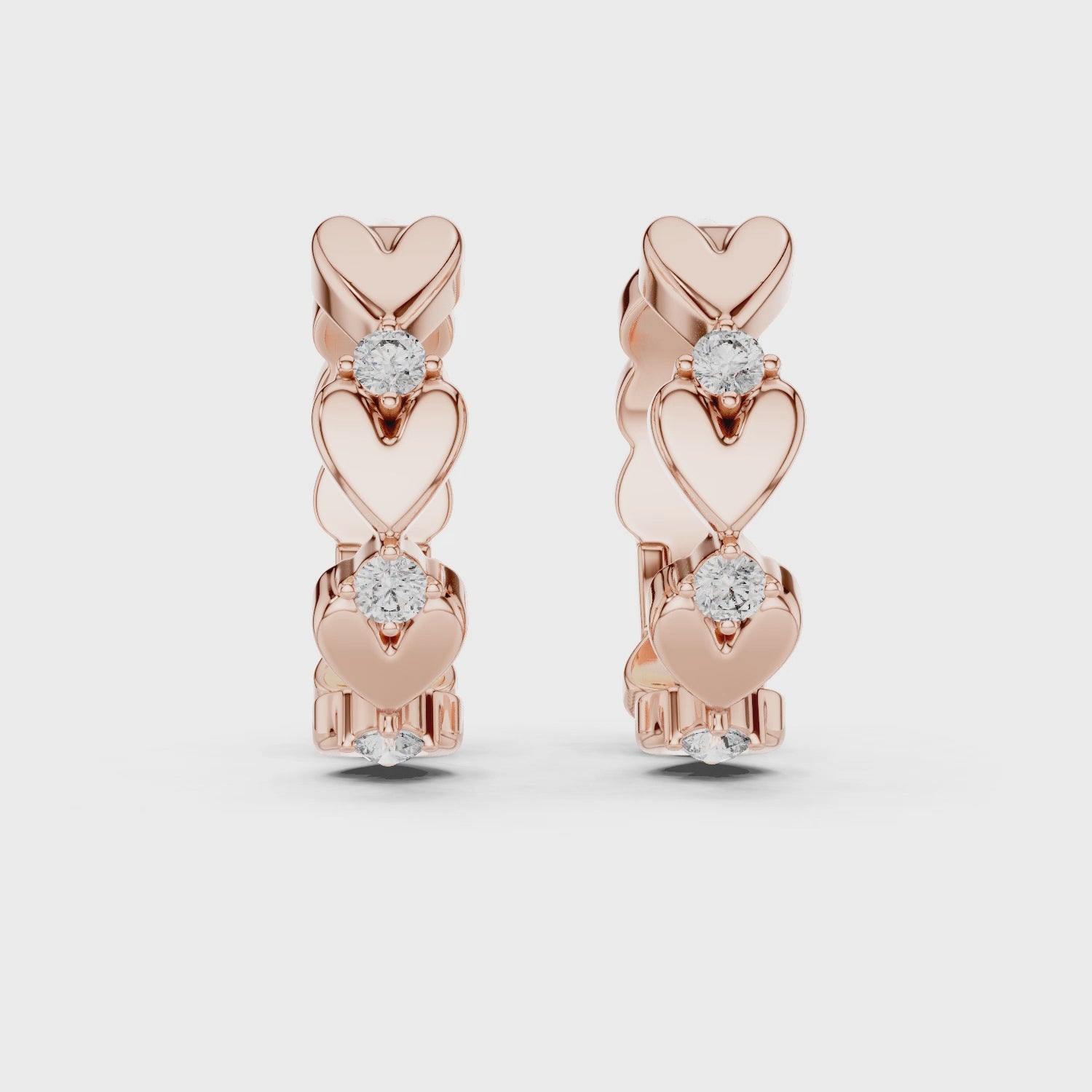 Serenade of Hearts Modern Earrings