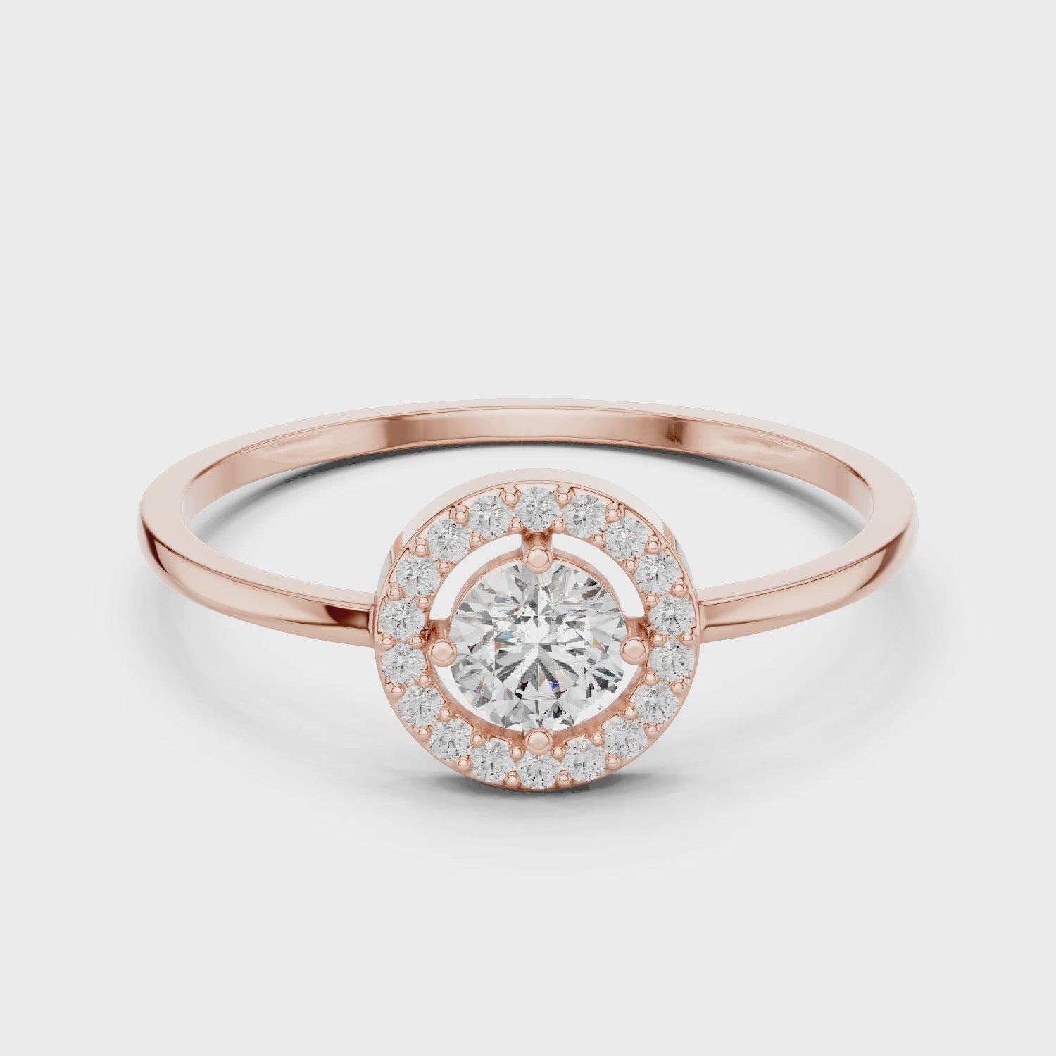 Radiant Halo Ring