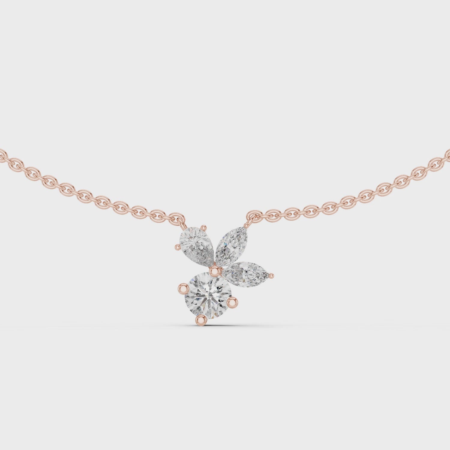 Radiant Petal Embrace Necklace