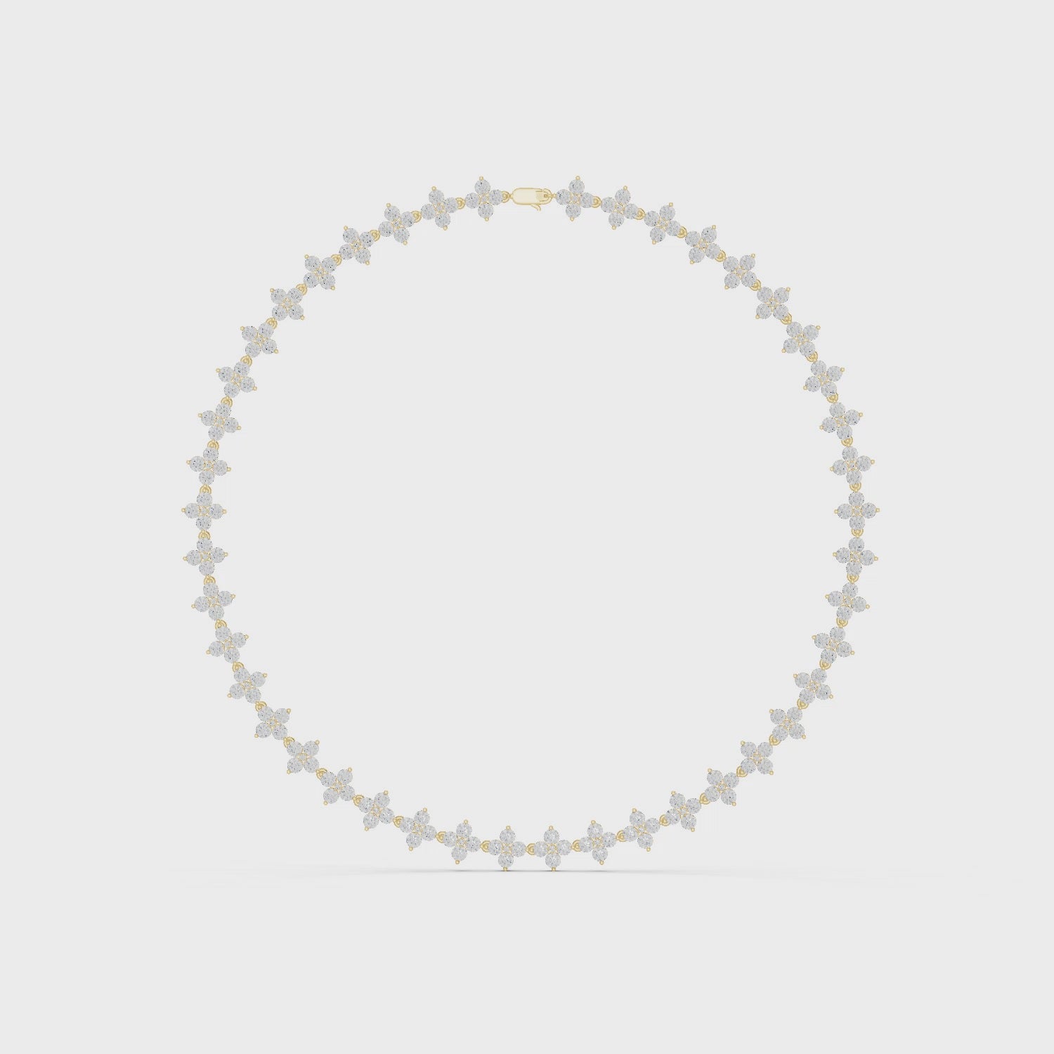 Floral Gleam Chain Necklace
