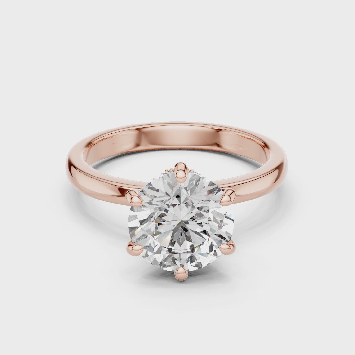 Blissful Harmony Solitaire Jewel Ring