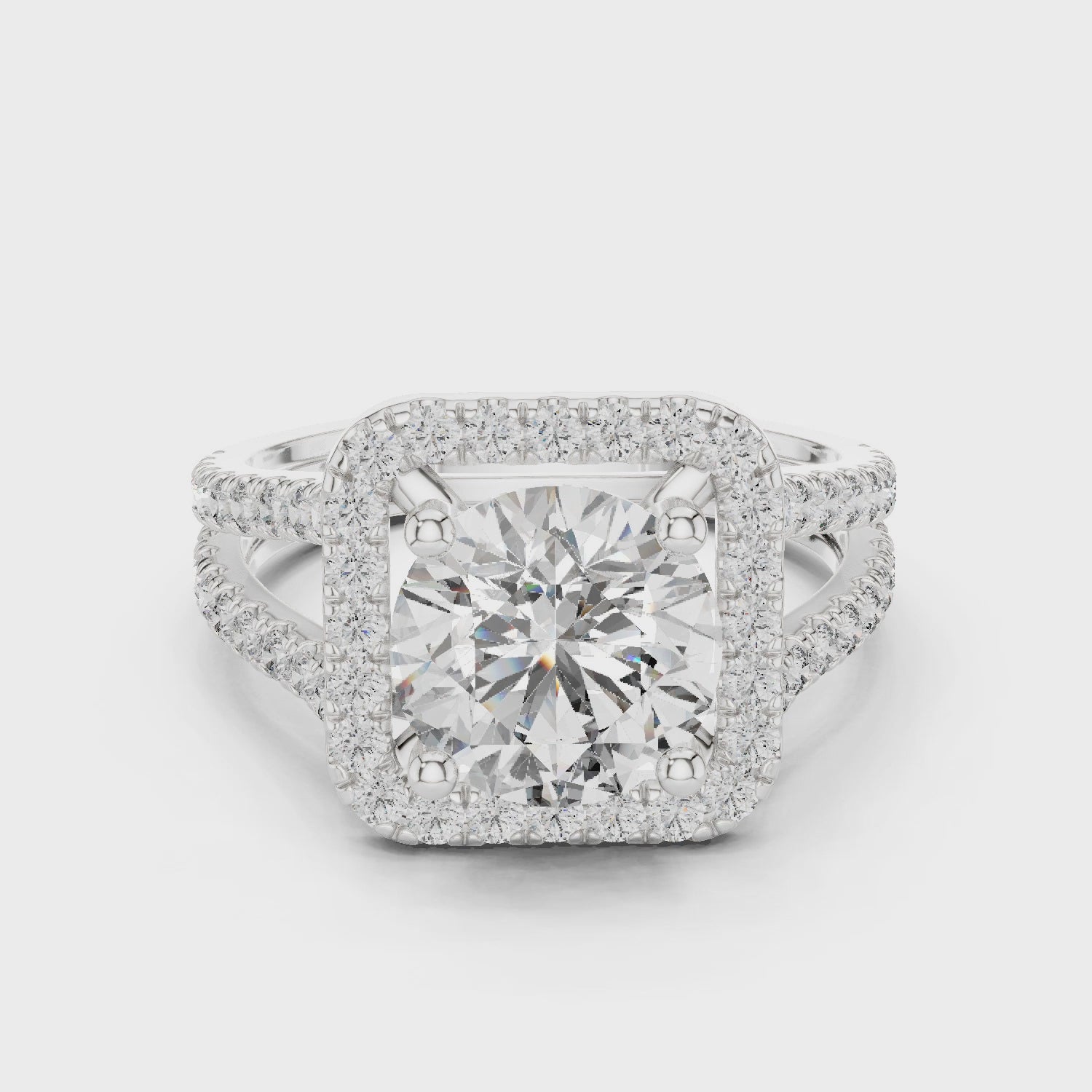 Radiant Halo Splendor Ring