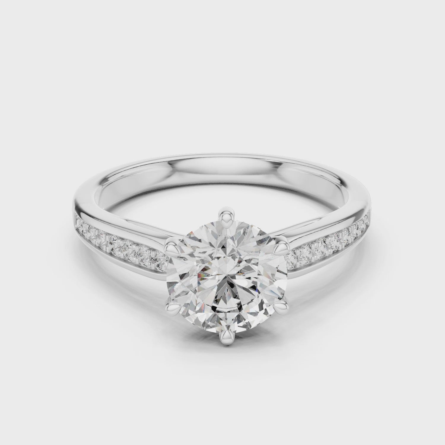 Radiant Cascade PavÃ© Crown Band