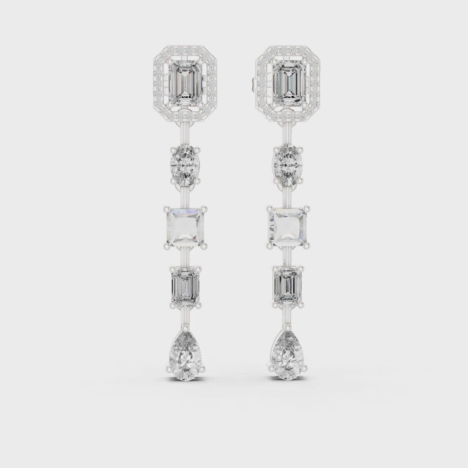 Falling Light Mosaic Earrings