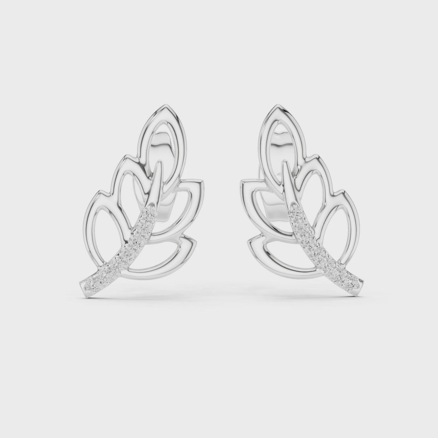 Radiant Leaf Embrace Earrings