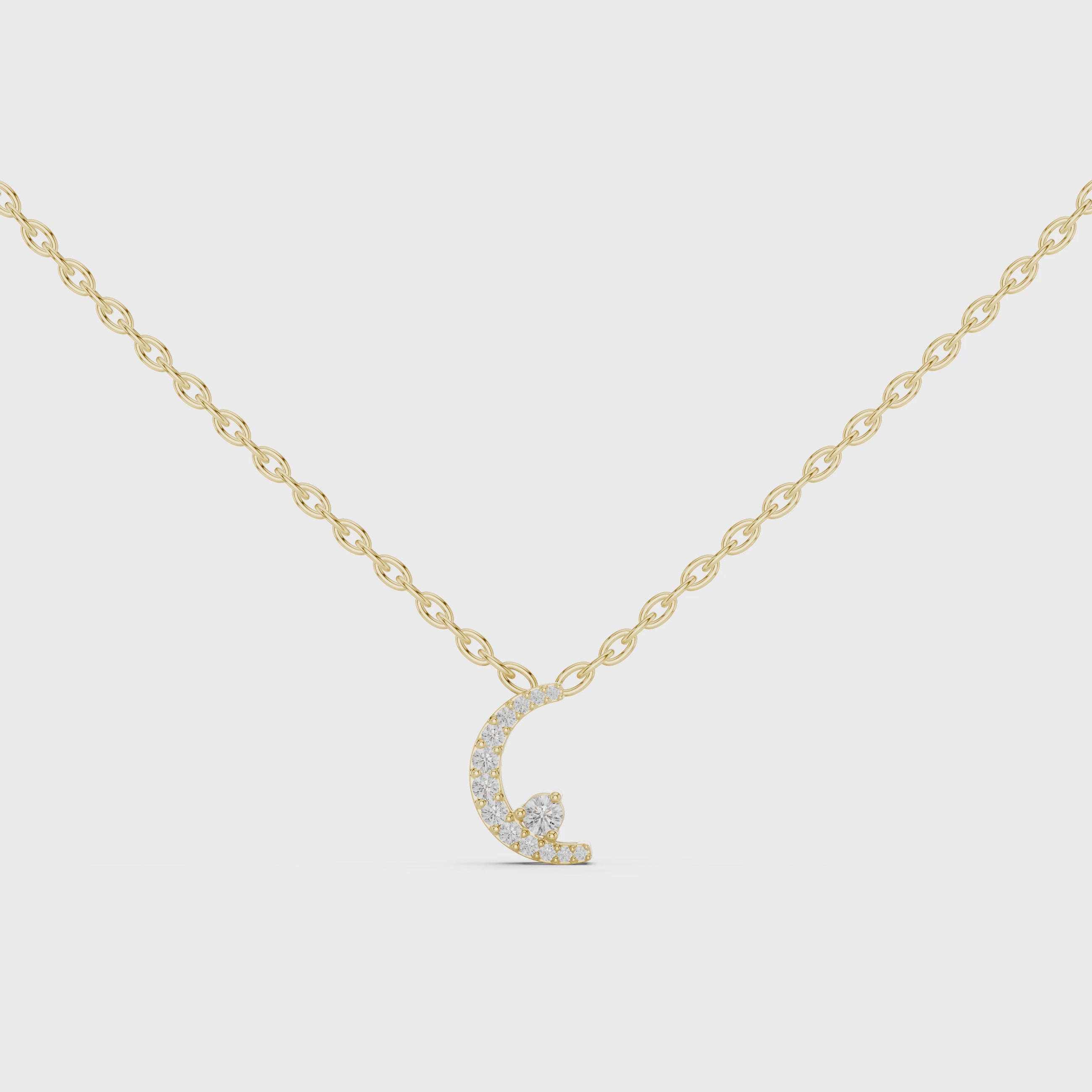 Radiant Whisper Moon Pendant