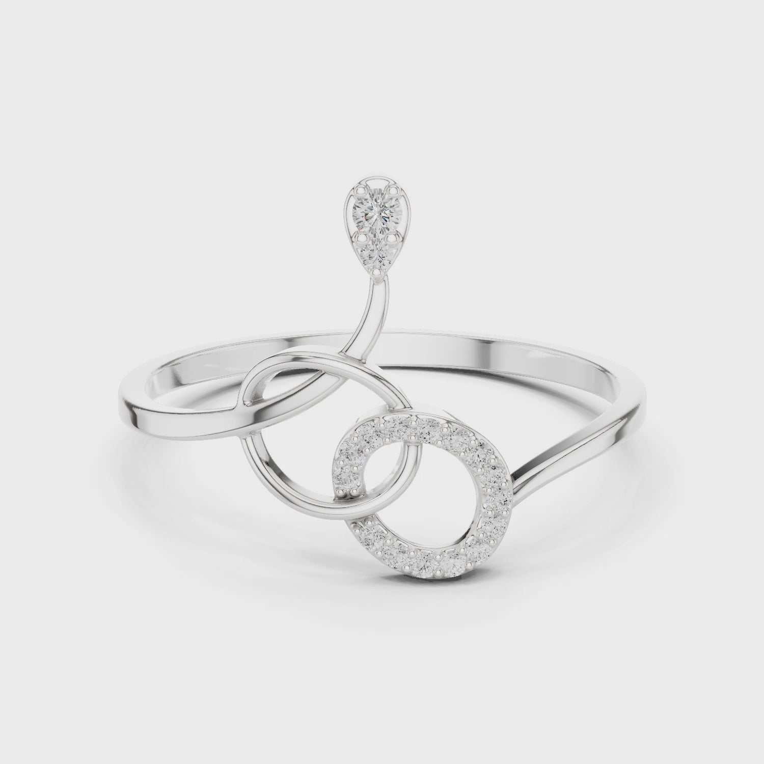 Celestial Duo Interlace Promise Ring