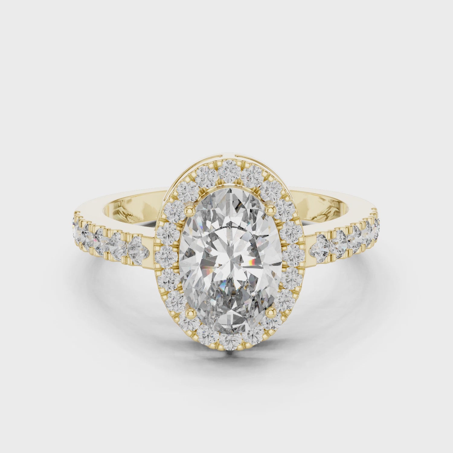 Twilight Lace Crown Halo Statement Ring